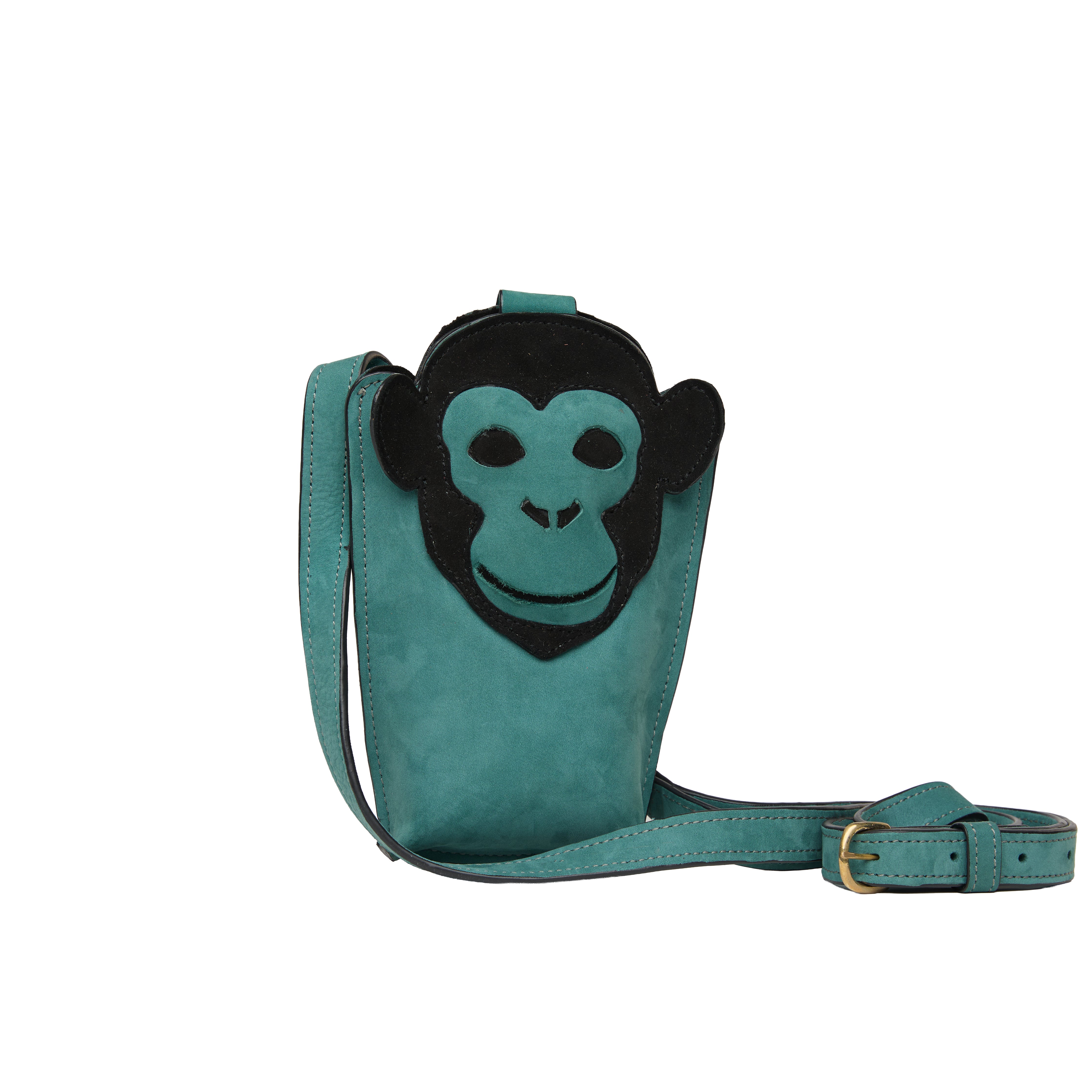 Suede Phone Purse Chimpanzee