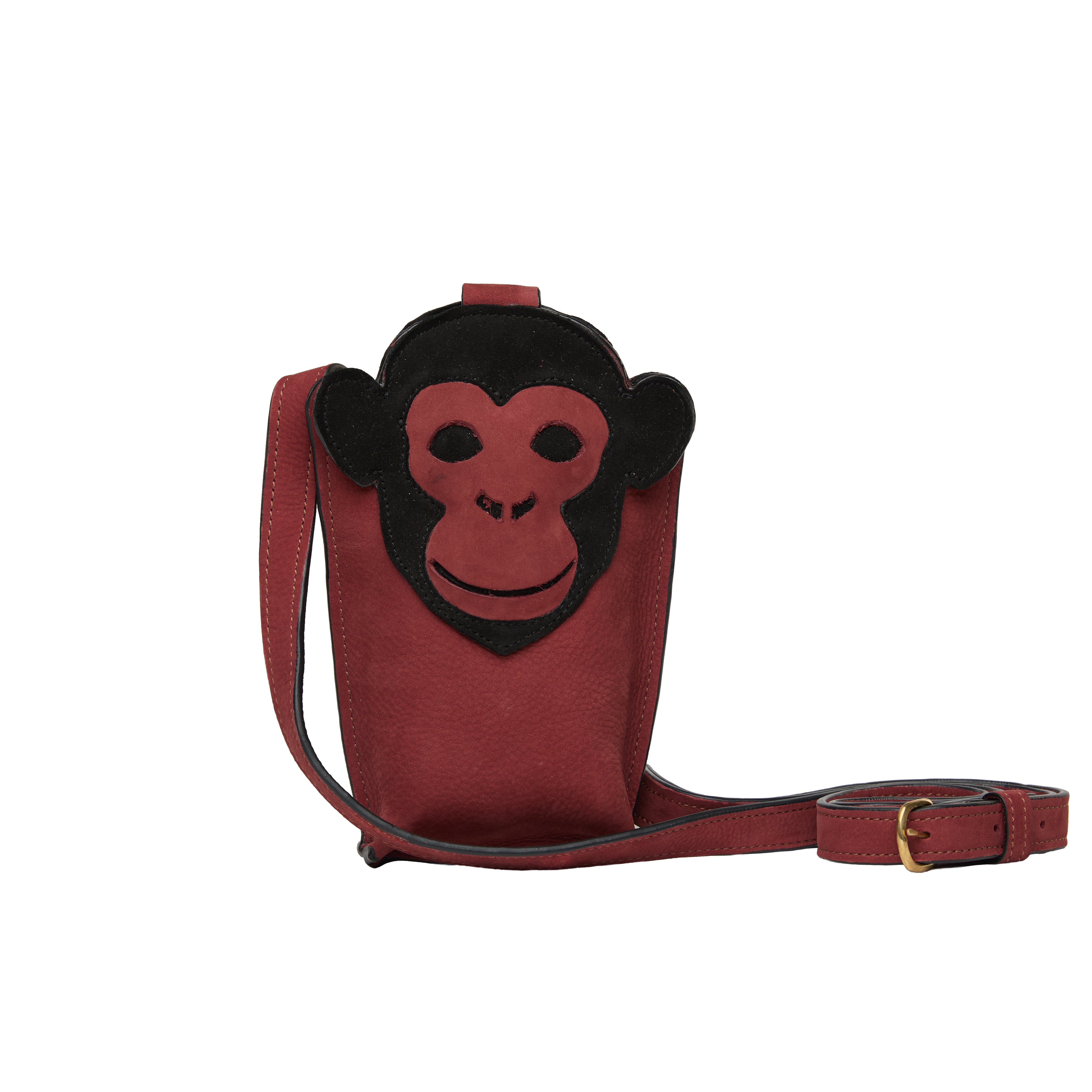 Suede Phone Purse Chimpanzee