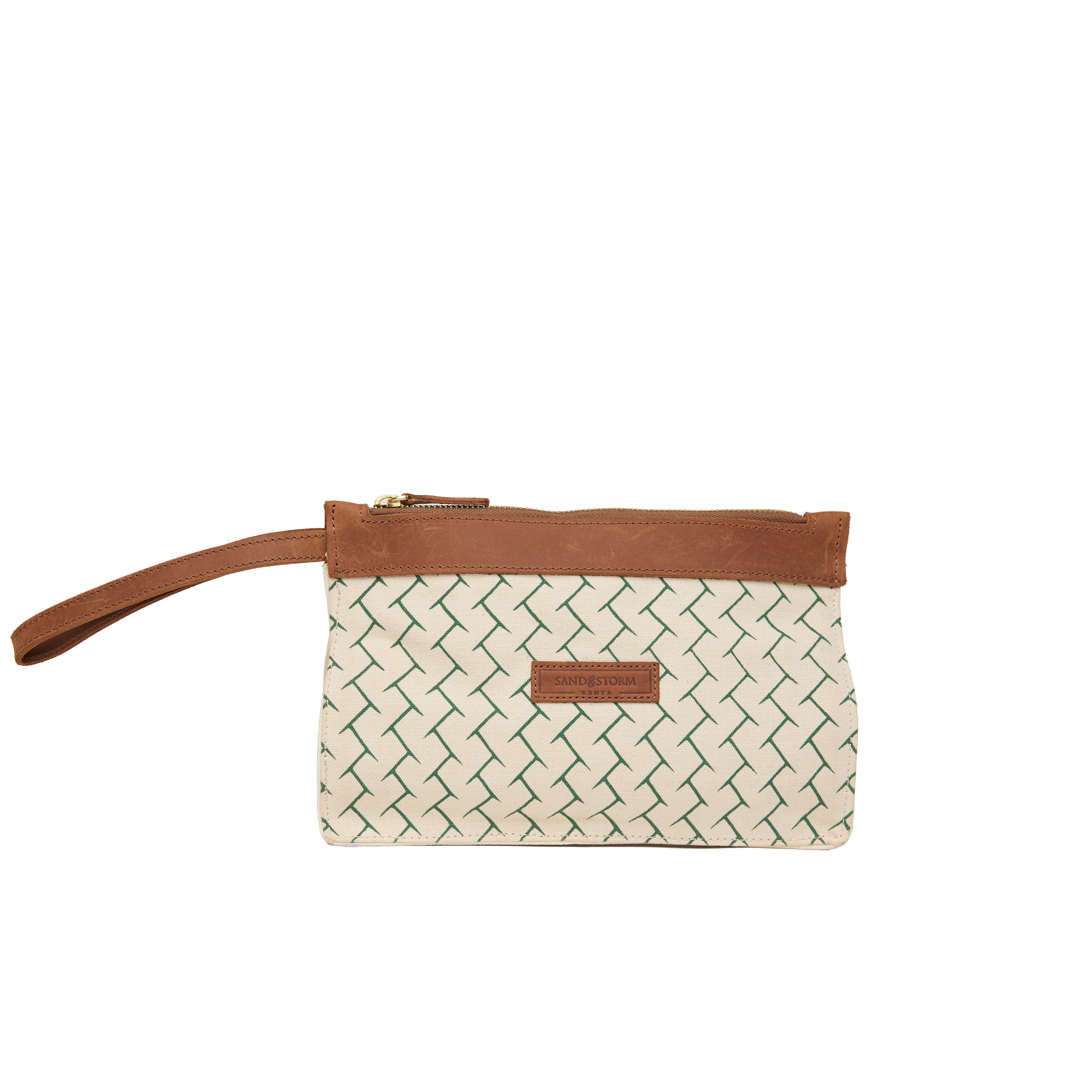 Canvas Agnes Woven Print Pouch