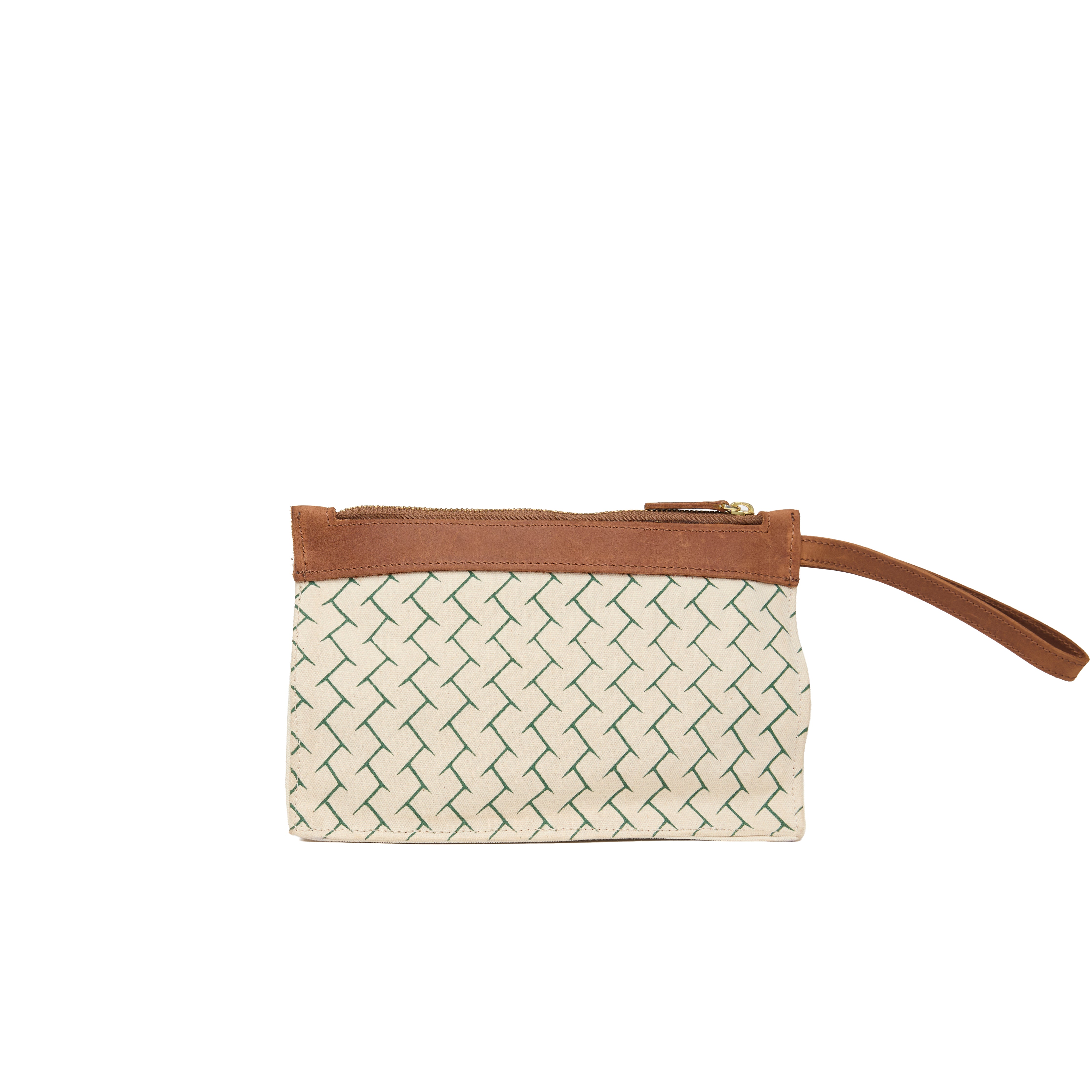 Canvas Agnes Woven Print Pouch