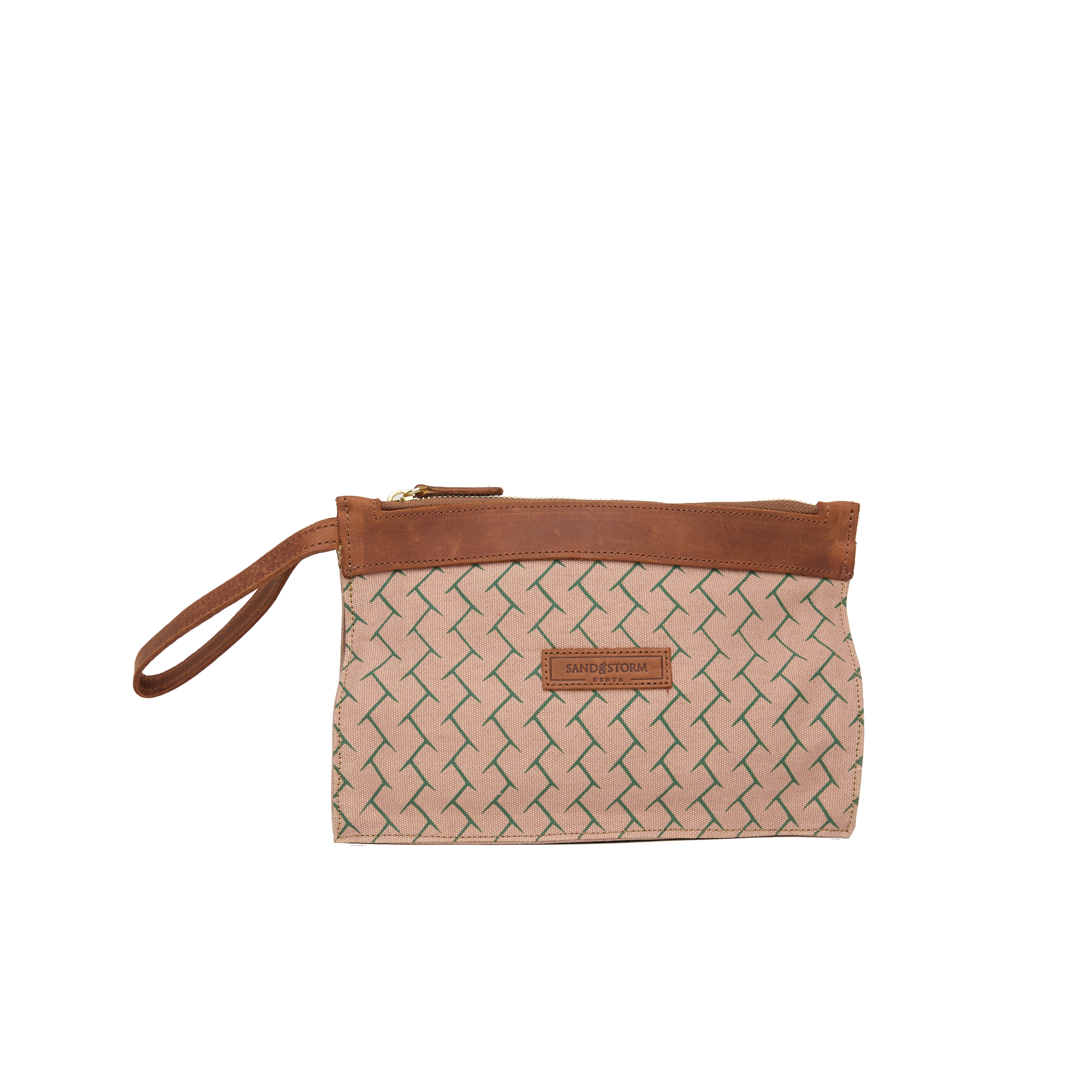 Canvas Agnes Woven Print Pouch