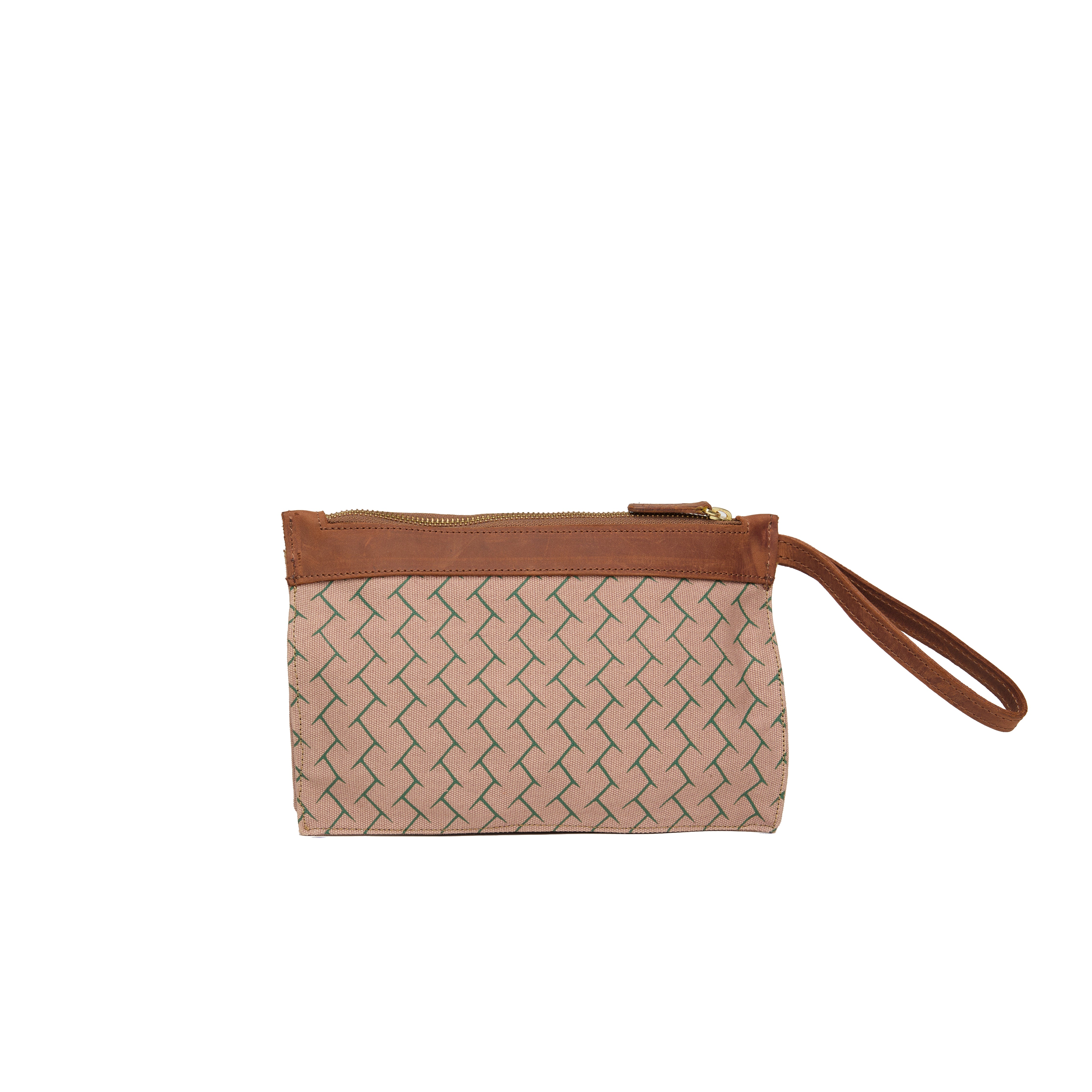 Canvas Agnes Woven Print Pouch