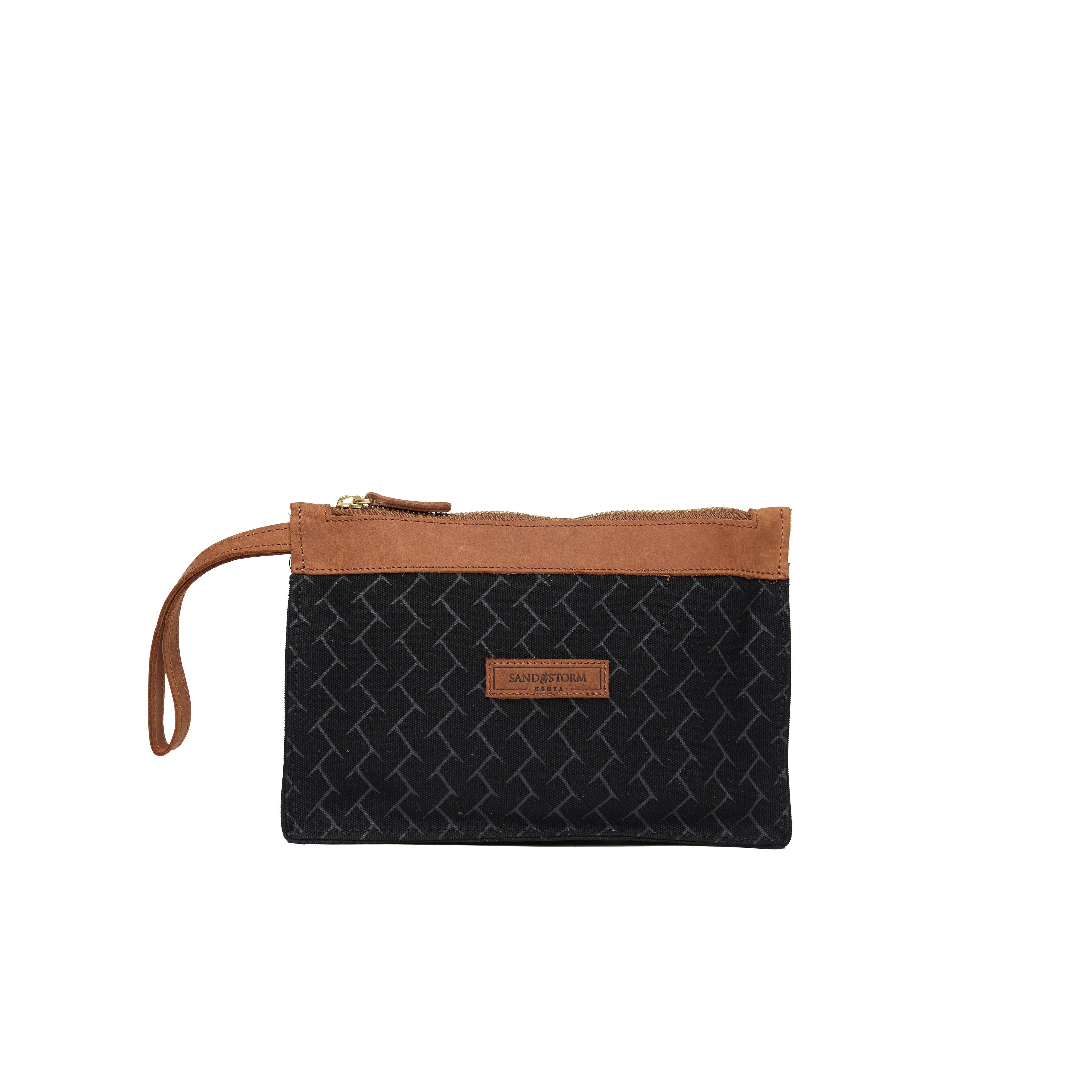 Canvas Agnes Woven Print Pouch