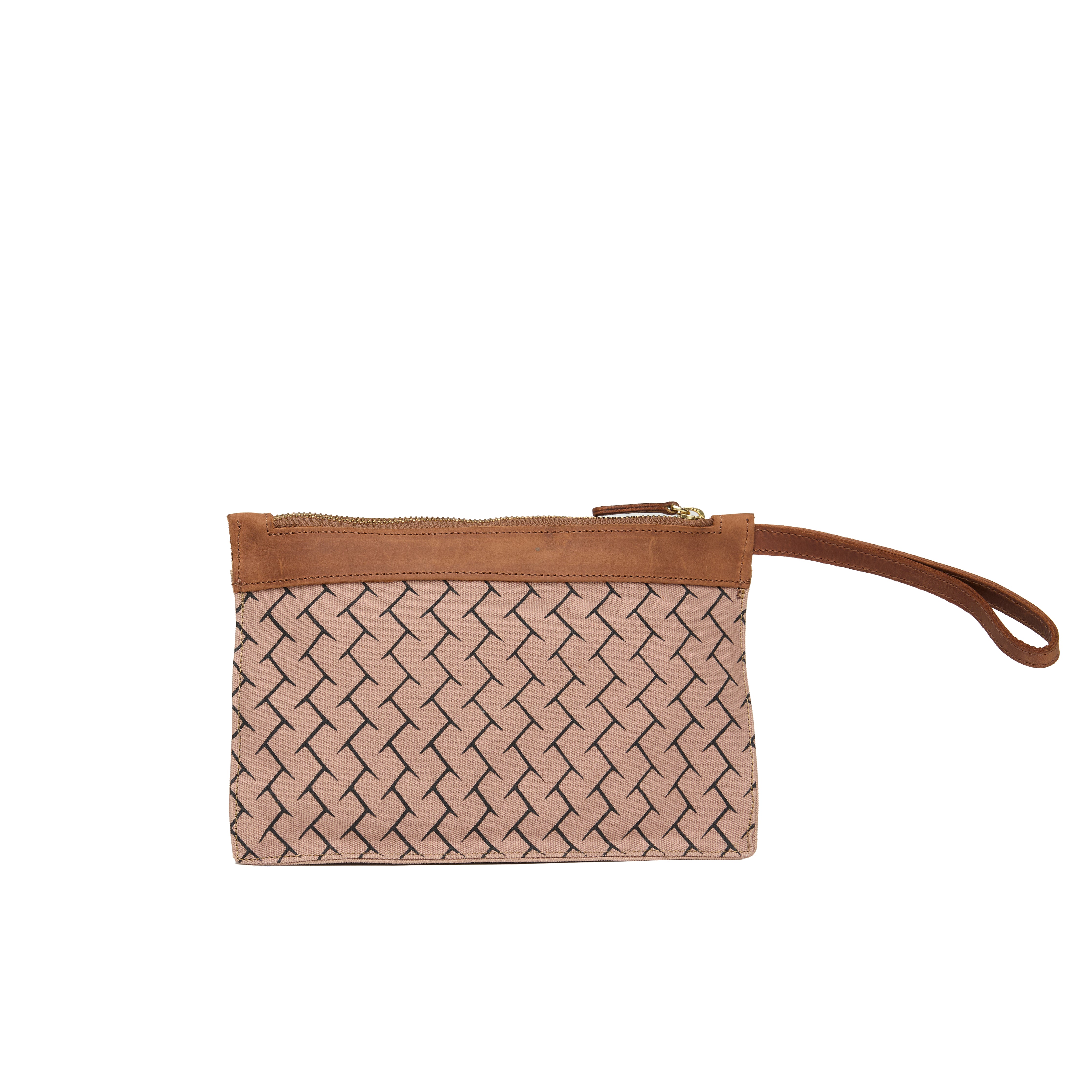 Canvas Agnes Woven Print Pouch