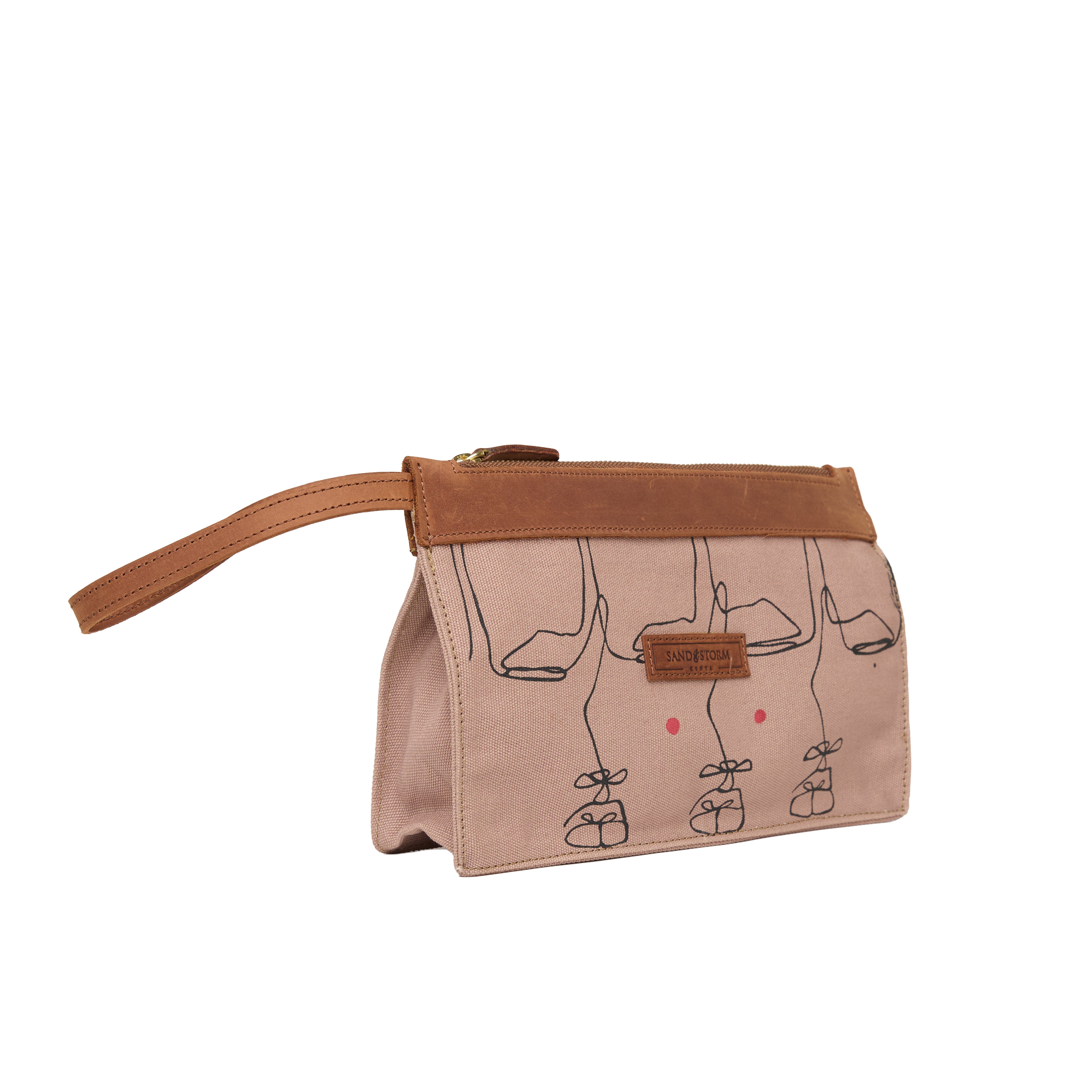 Canvas Agnes Pouch Intertwine Print x EndoSquared