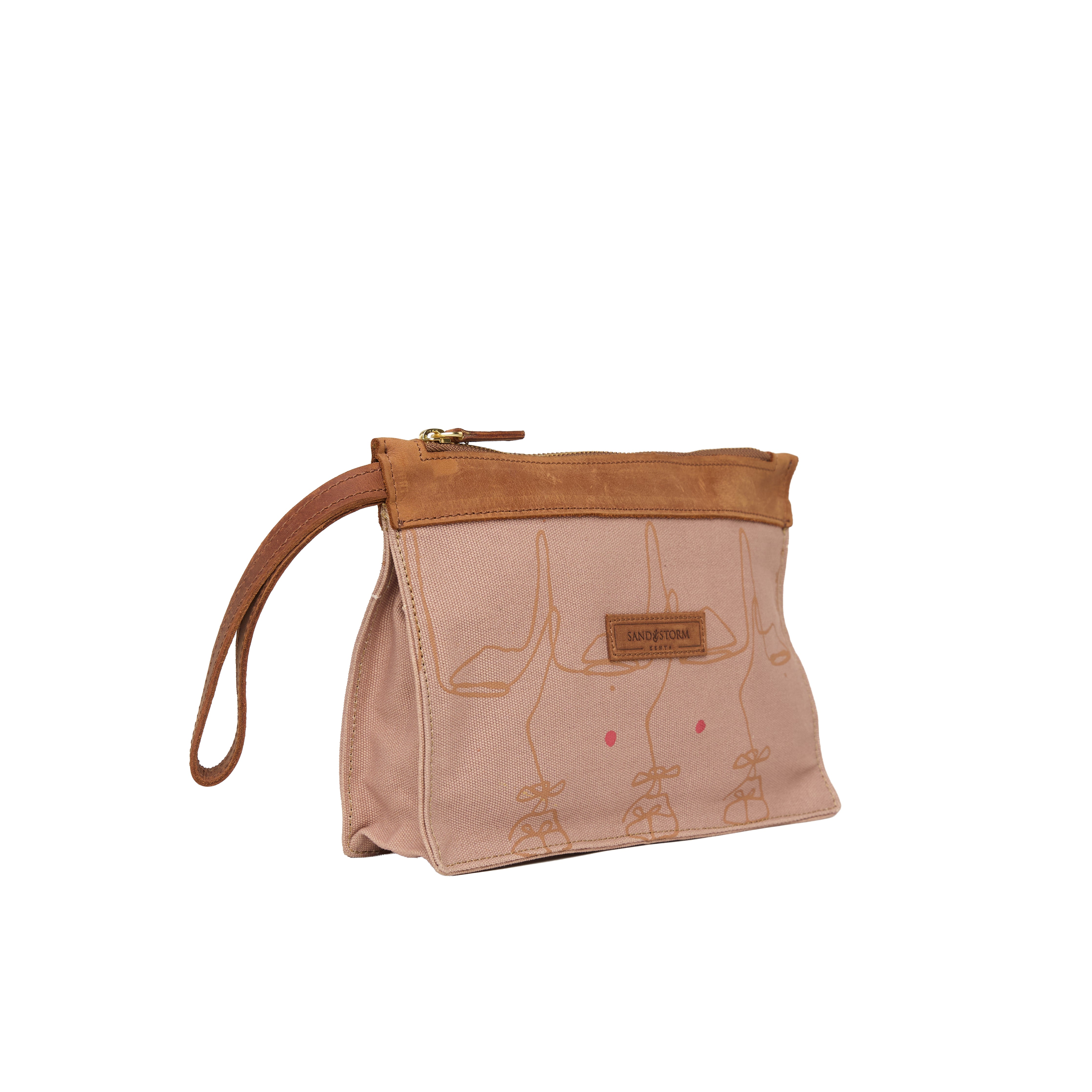 Canvas Agnes Pouch Intertwine Print x EndoSquared