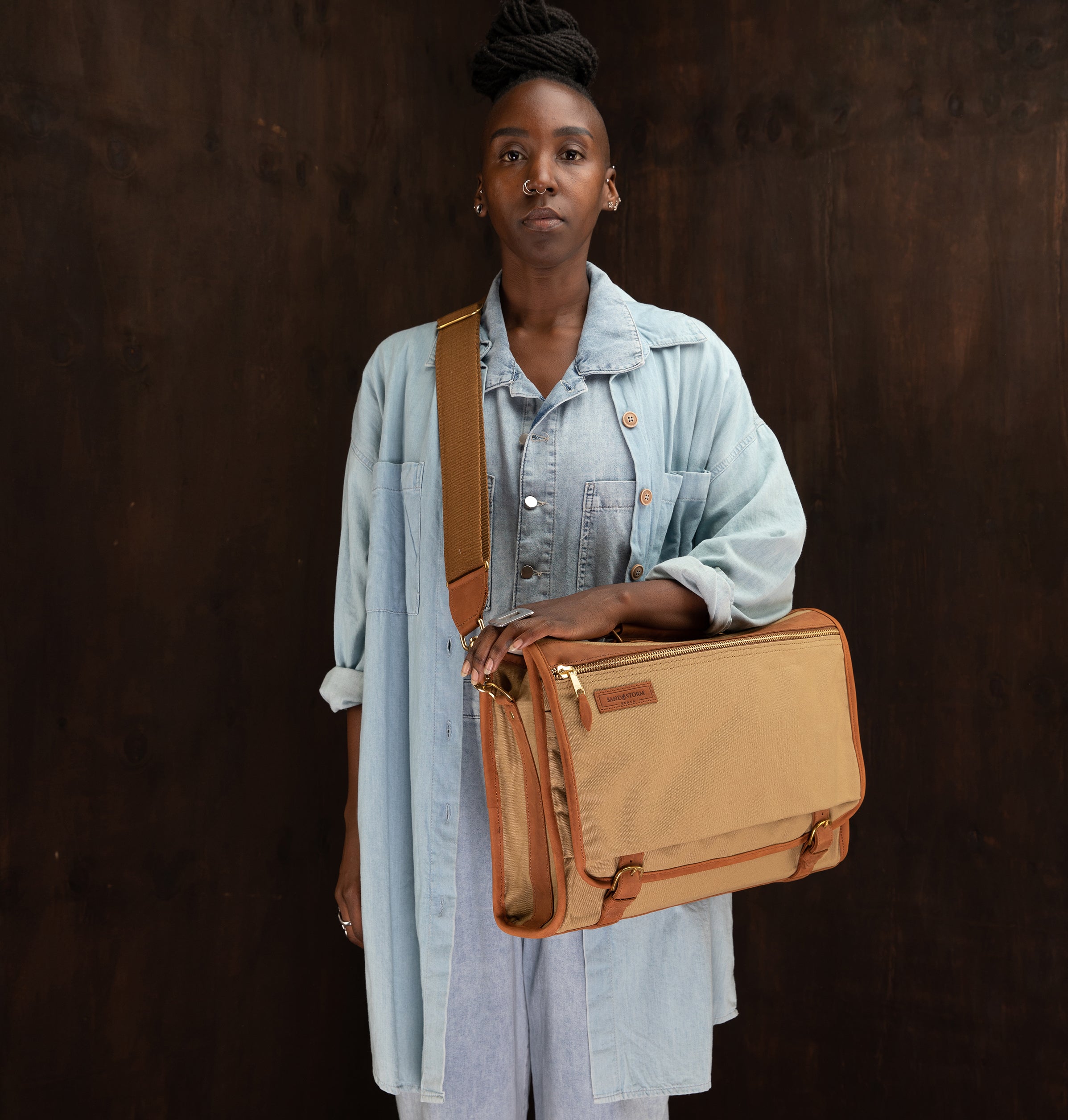Canvas Executive Briefcase - Sandstorm Kenya (Intl)