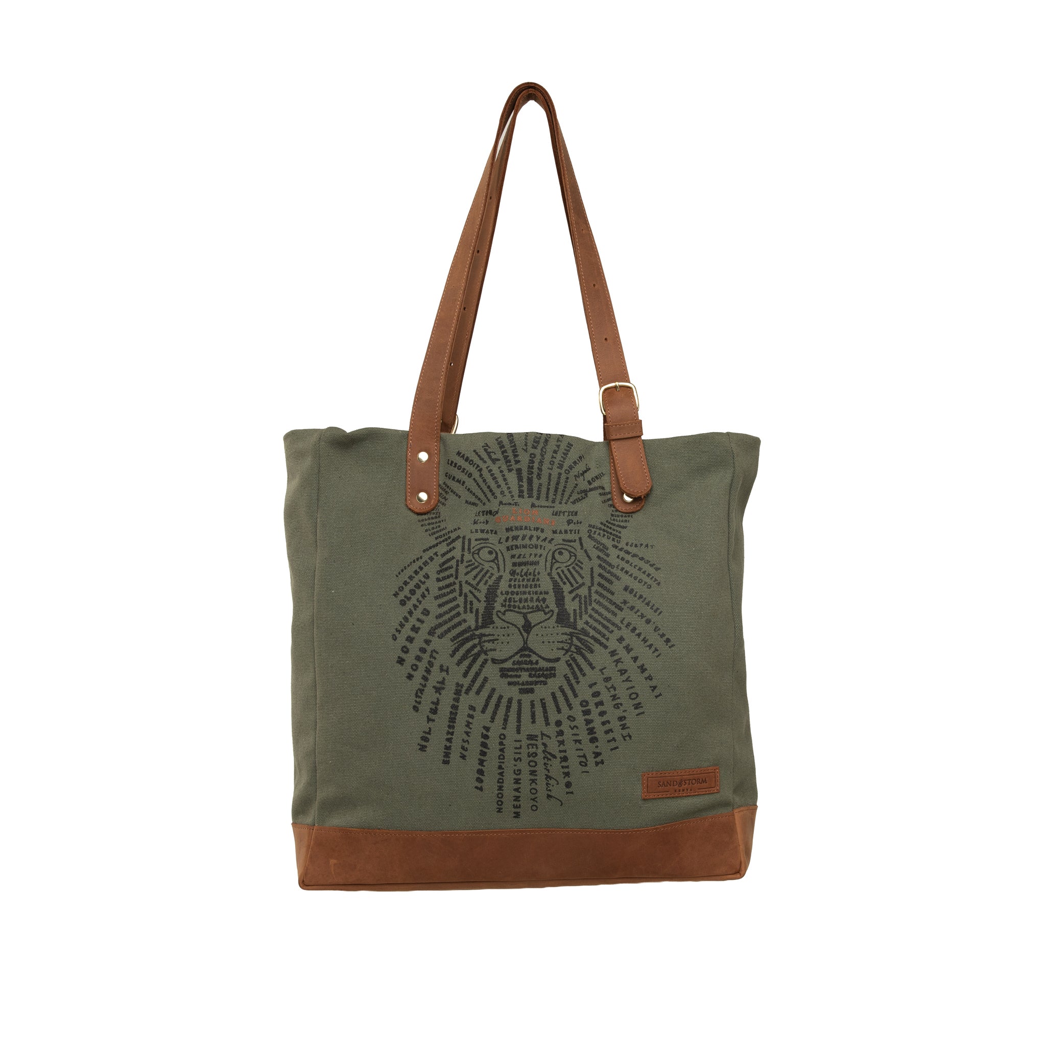 Canvas Metrine Tote x Lion Guardian (Bond)