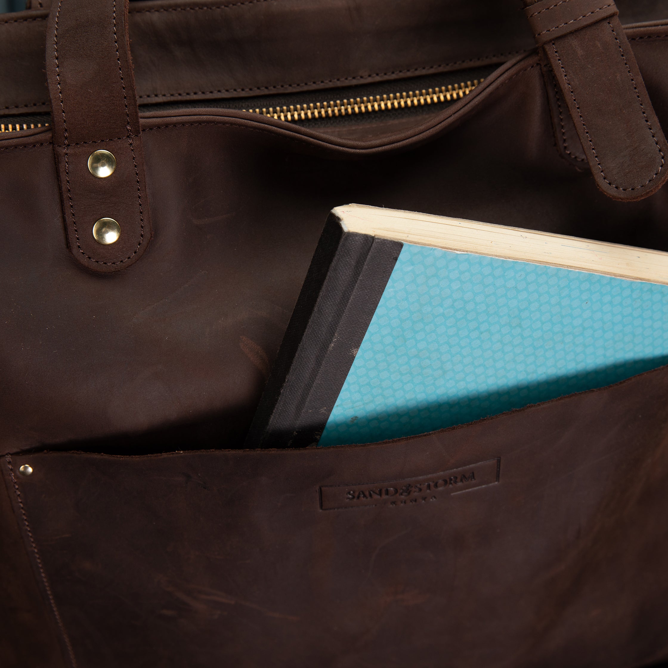 Pull-up Leather Pauline Tote - Sandstorm Kenya (KE)