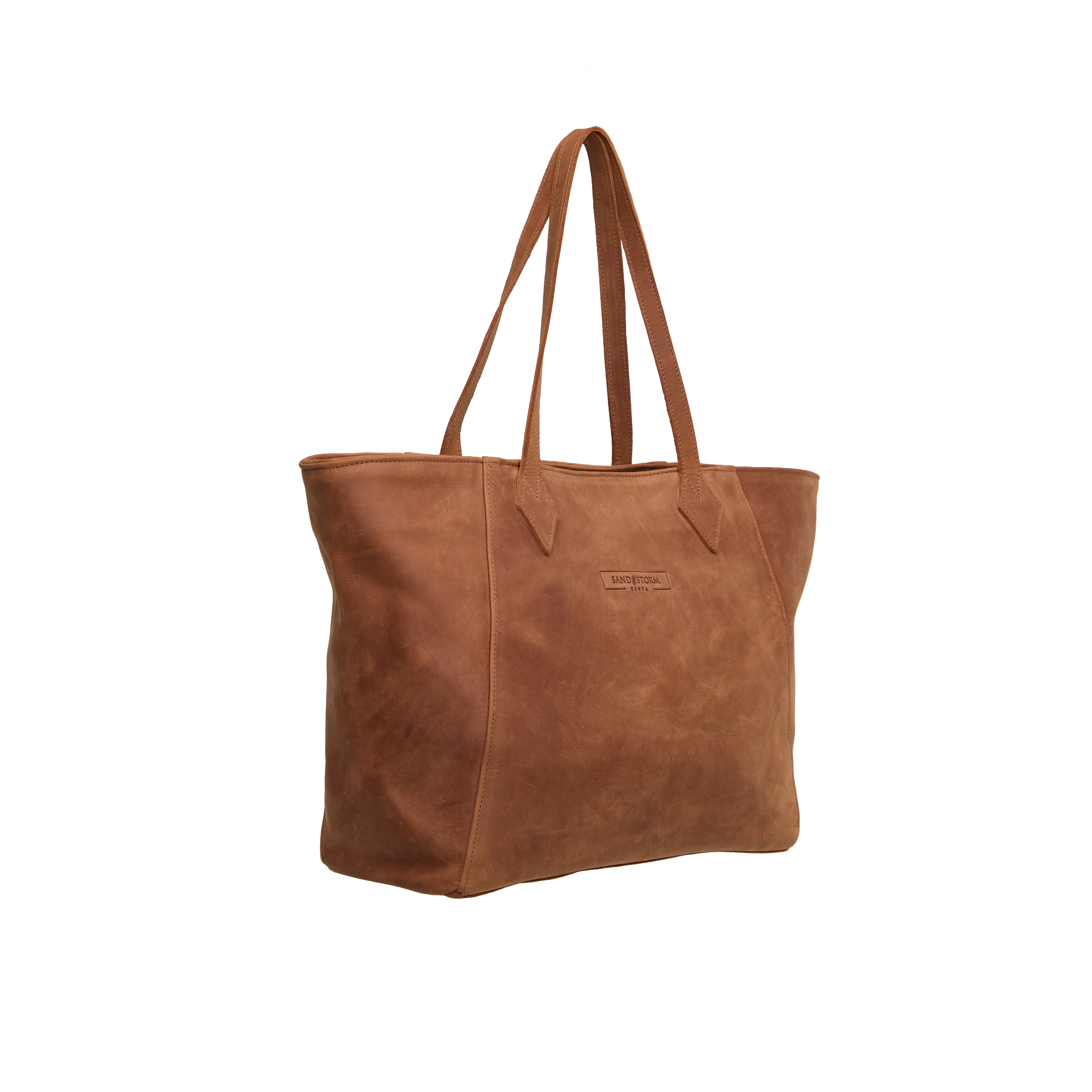 Pull-up Leather Jane Tote