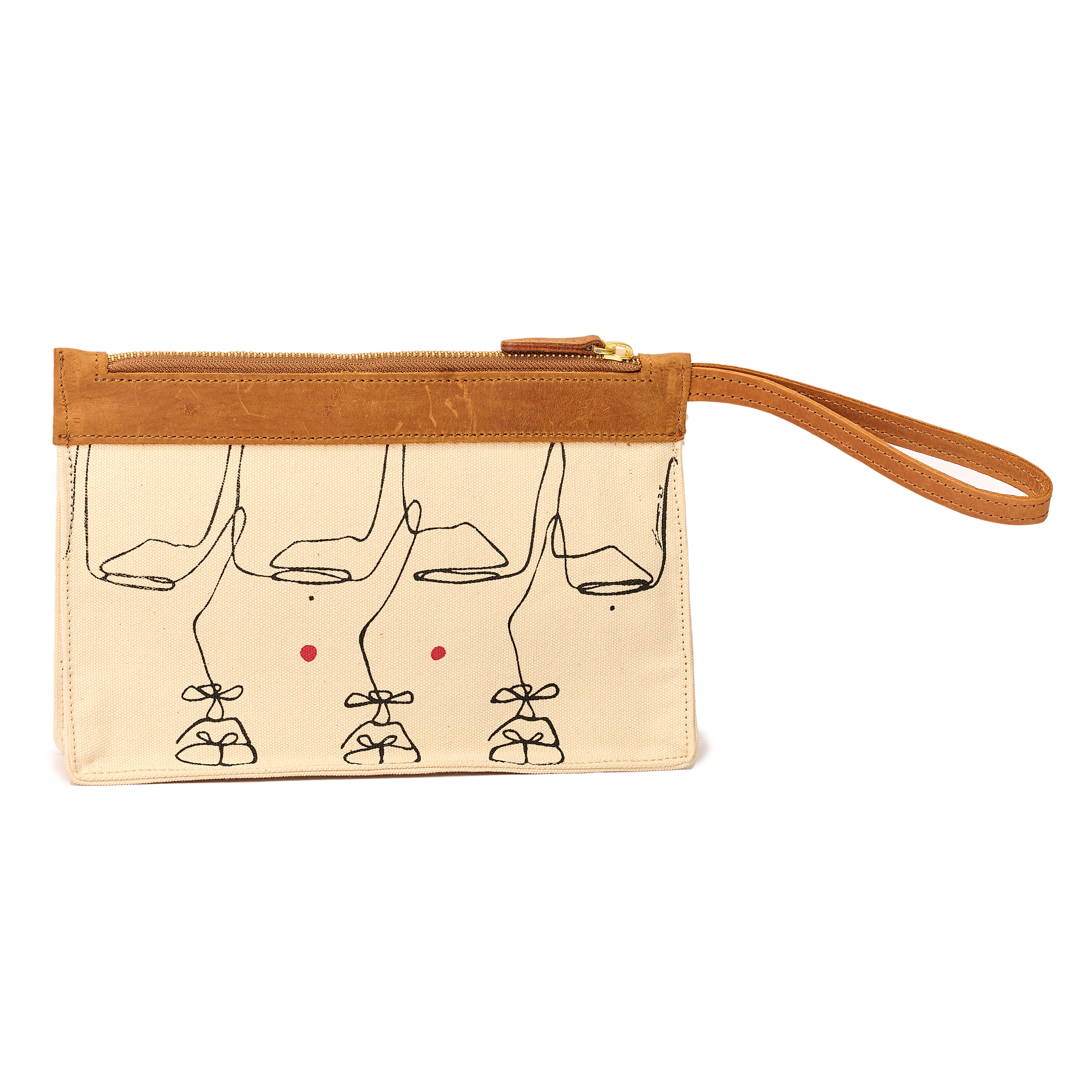 Canvas Agnes Pouch Intertwine Print x EndoSquared