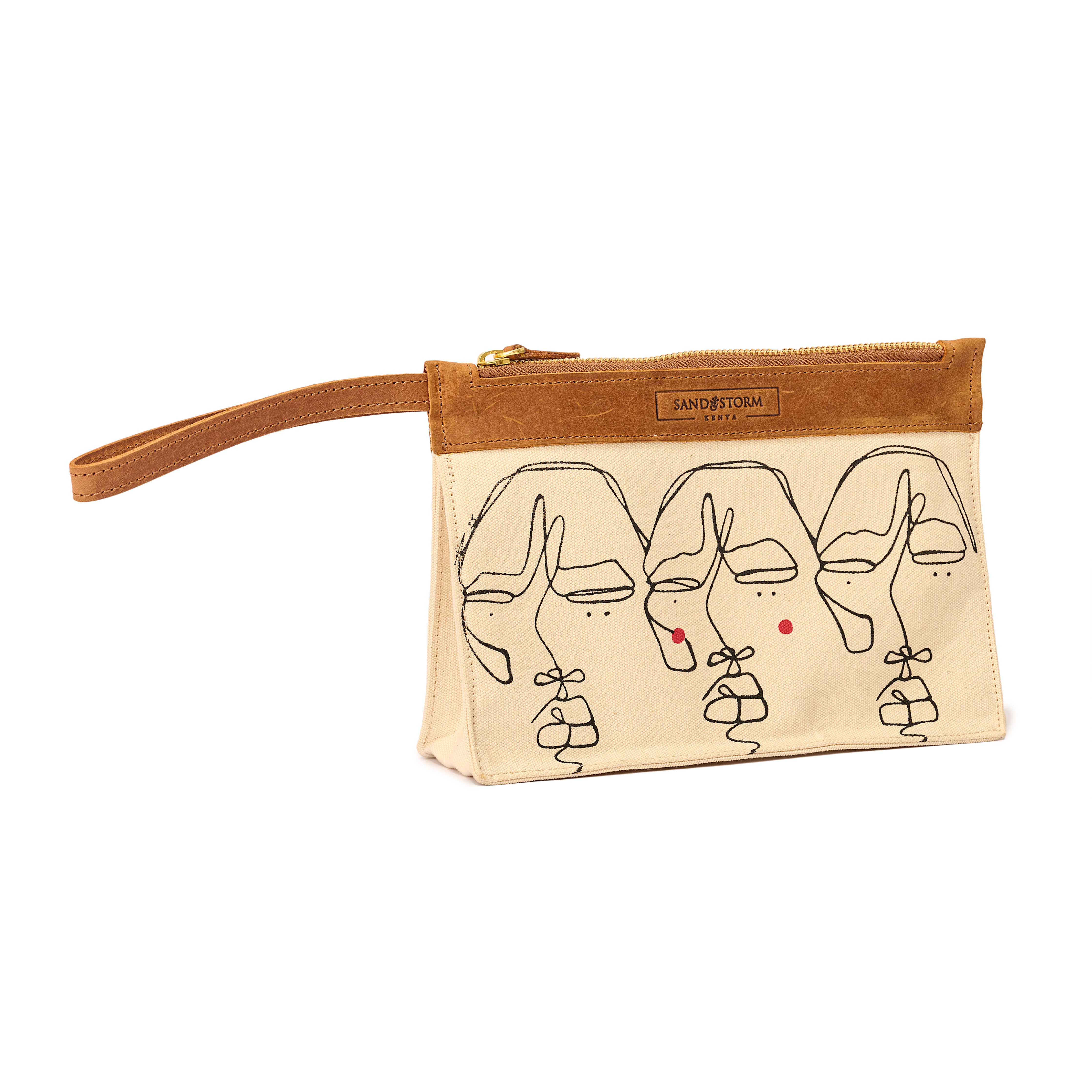 Canvas Agnes Pouch Sita Print x EndoSquared
