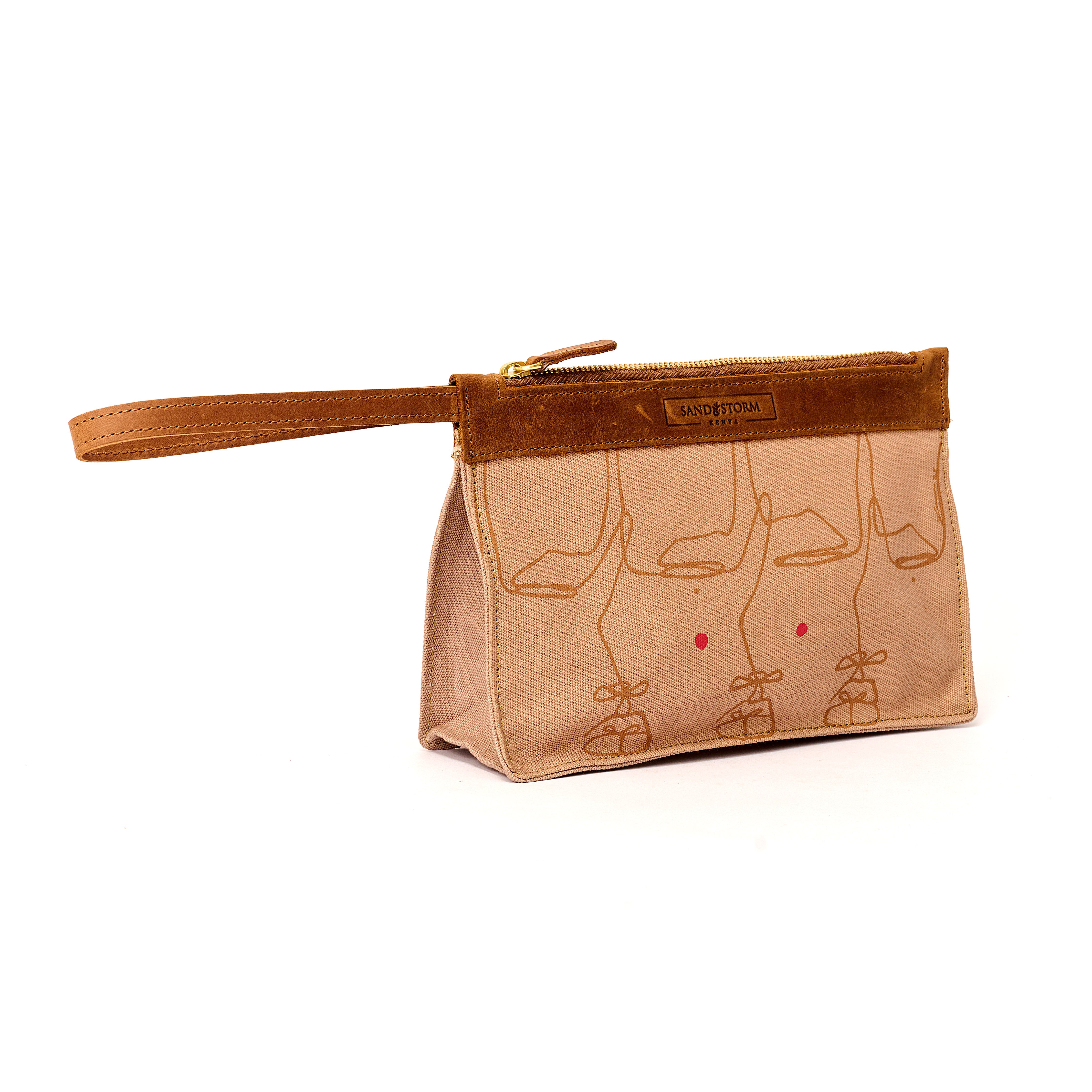 Canvas Agnes Pouch Intertwine Print x EndoSquared