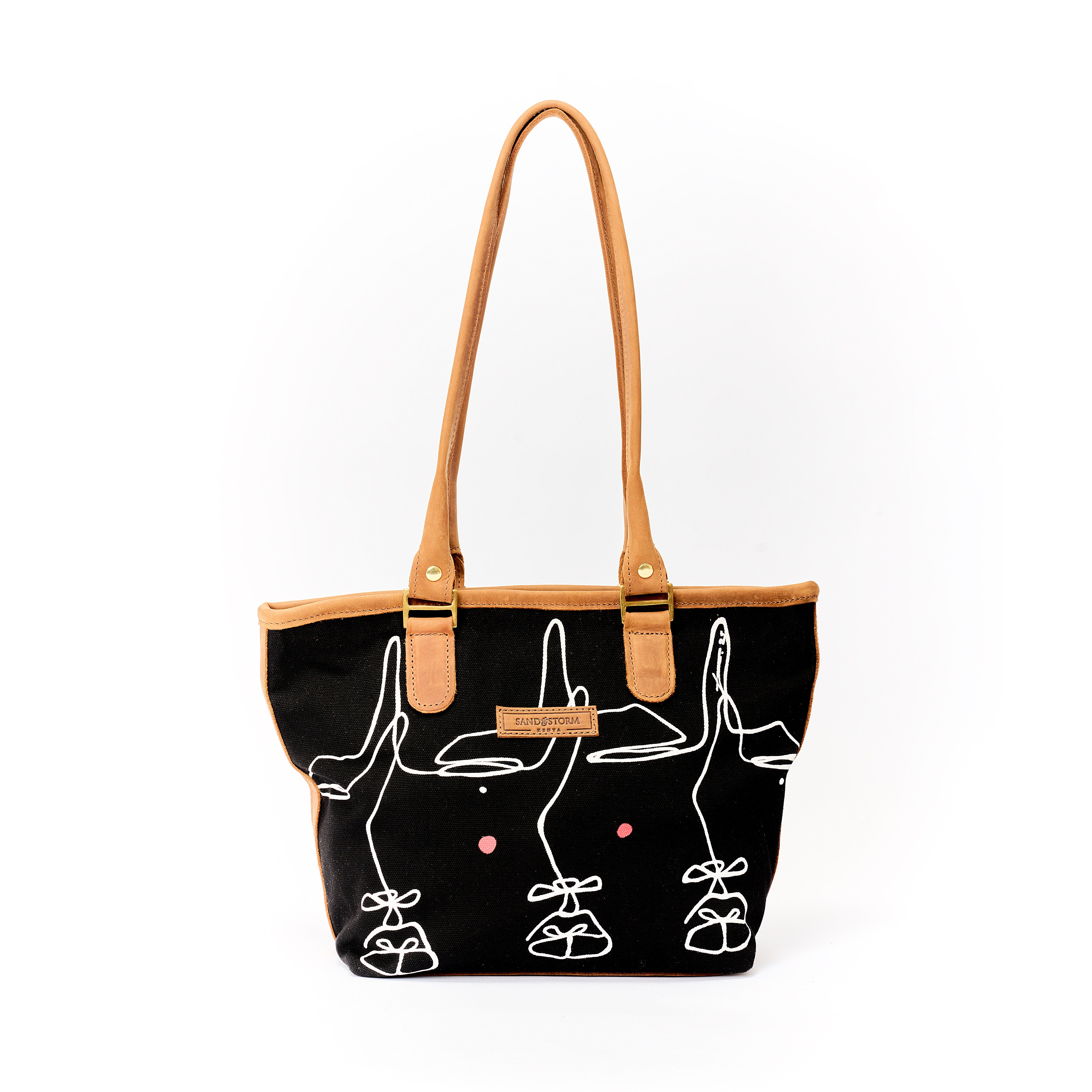 Canvas Lara bag Intertwine Print x Sandstorm Kenya