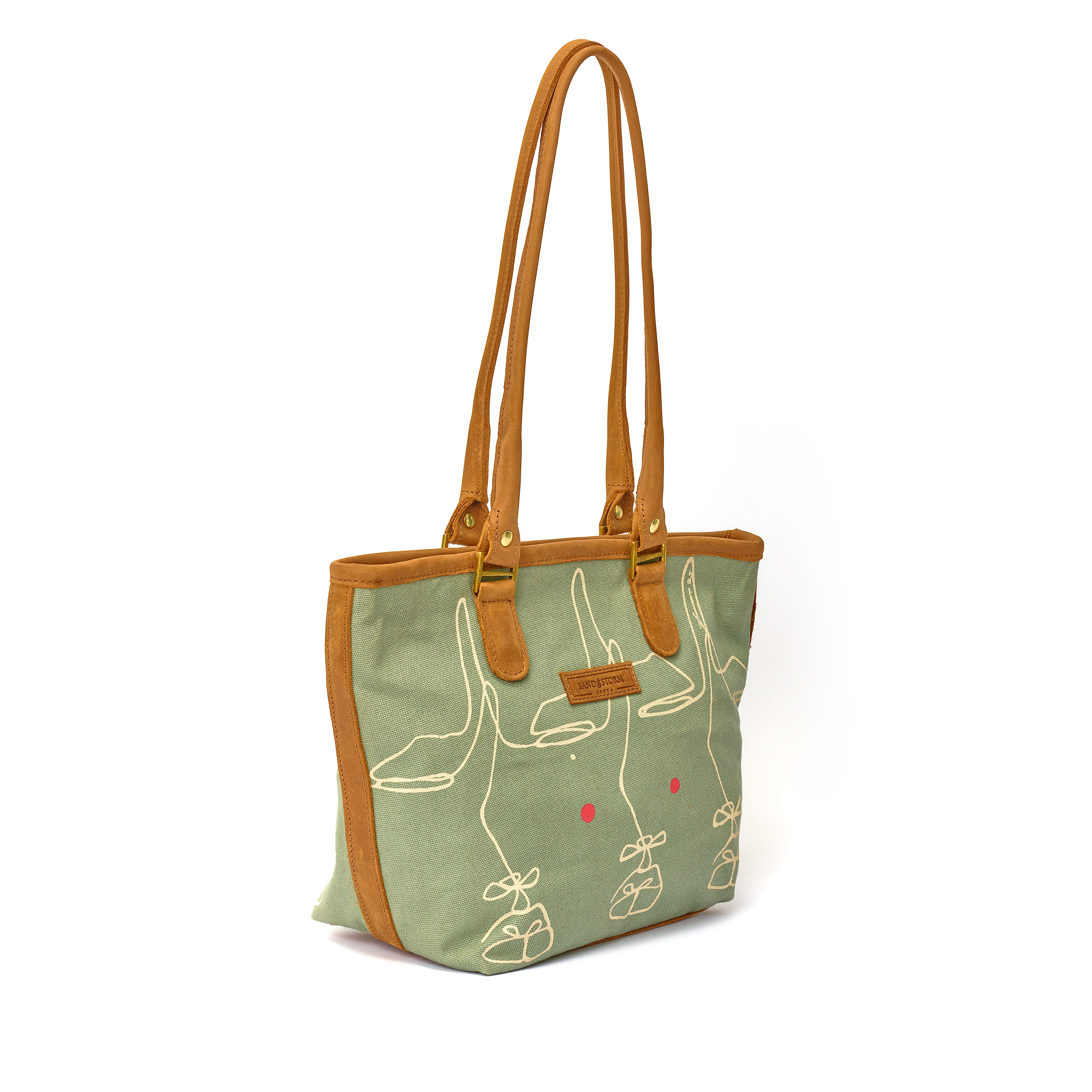 Canvas Lara bag Intertwine Print x Sandstorm Kenya
