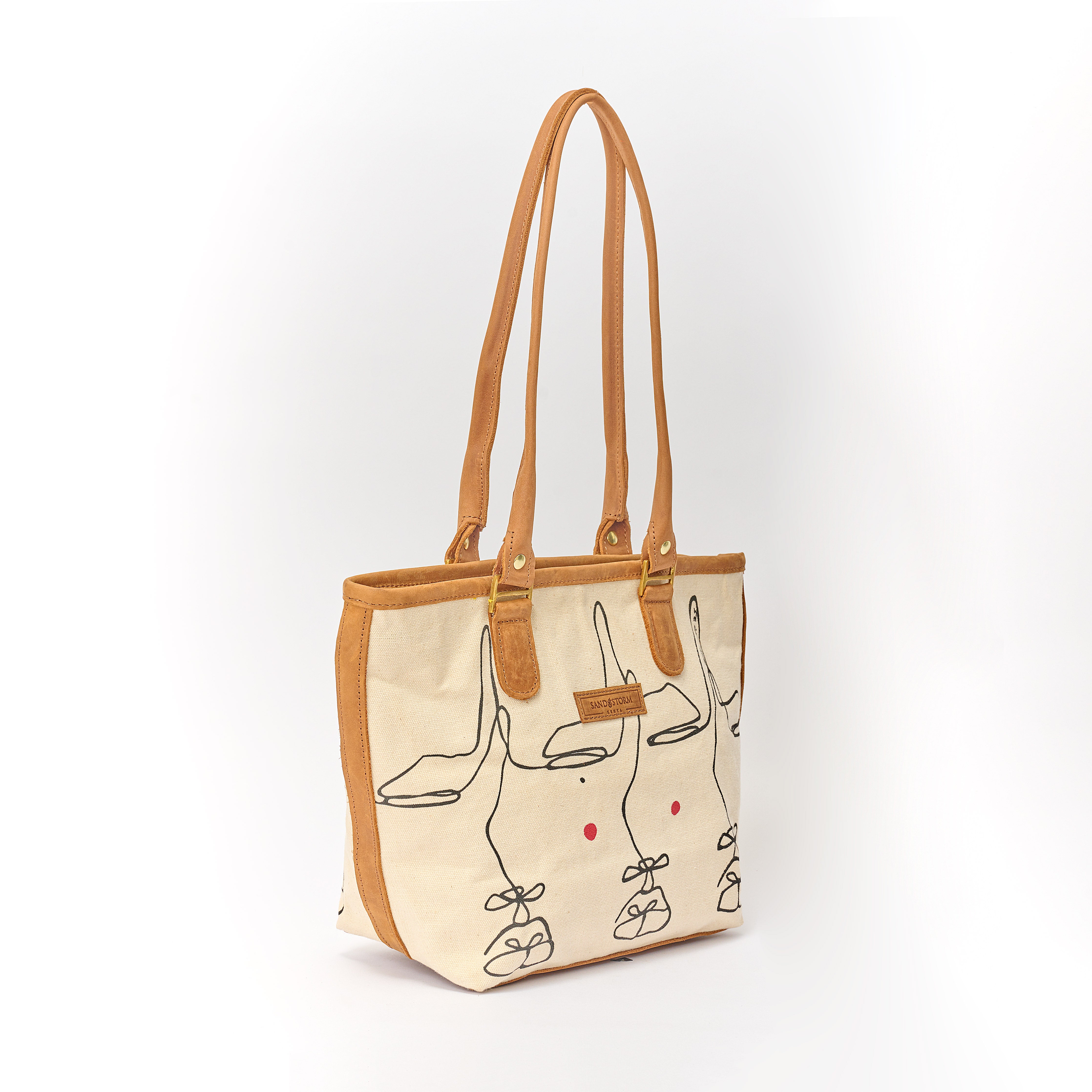 Canvas Lara bag Intertwine Print x Sandstorm Kenya