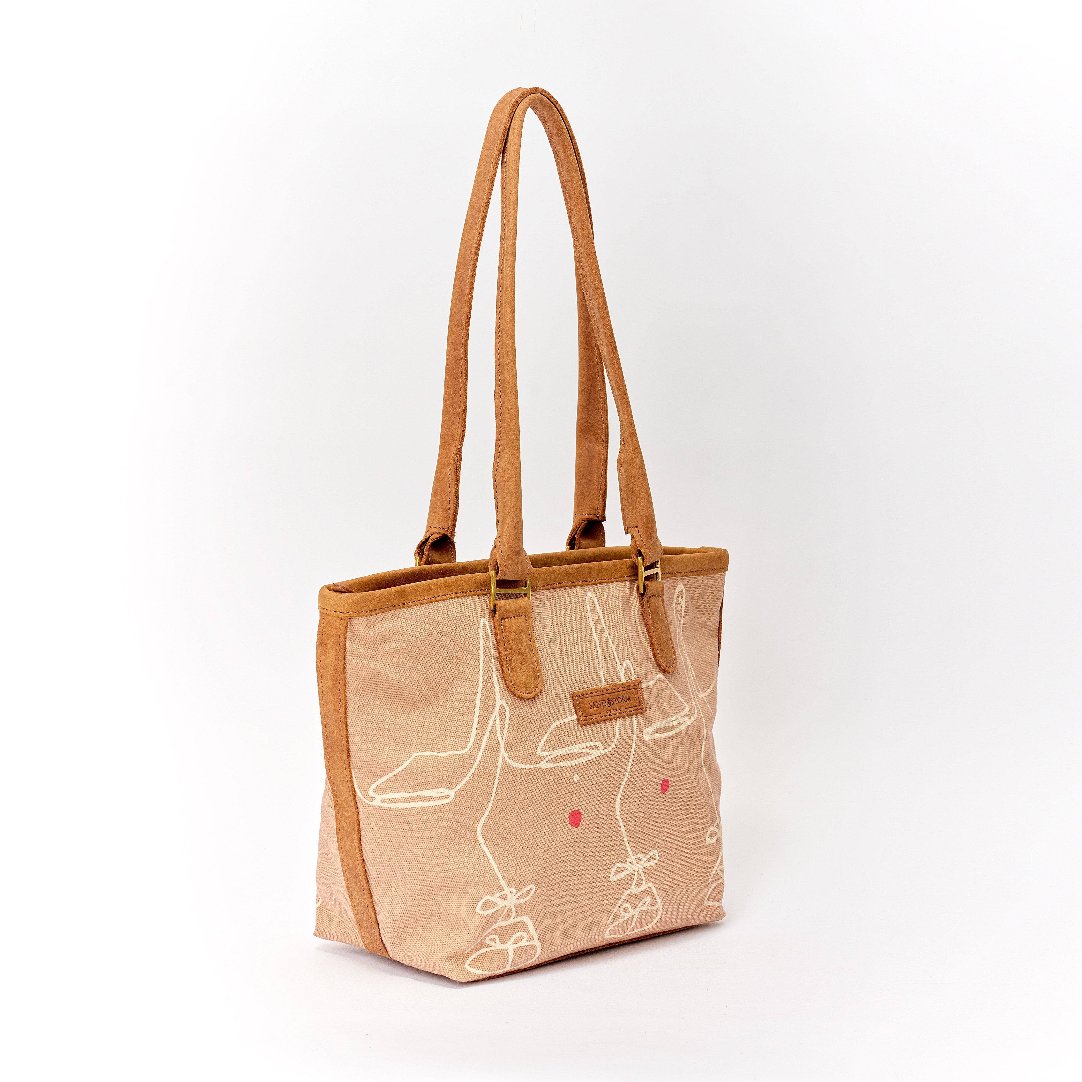 Canvas Lara bag Intertwine Print x Sandstorm Kenya