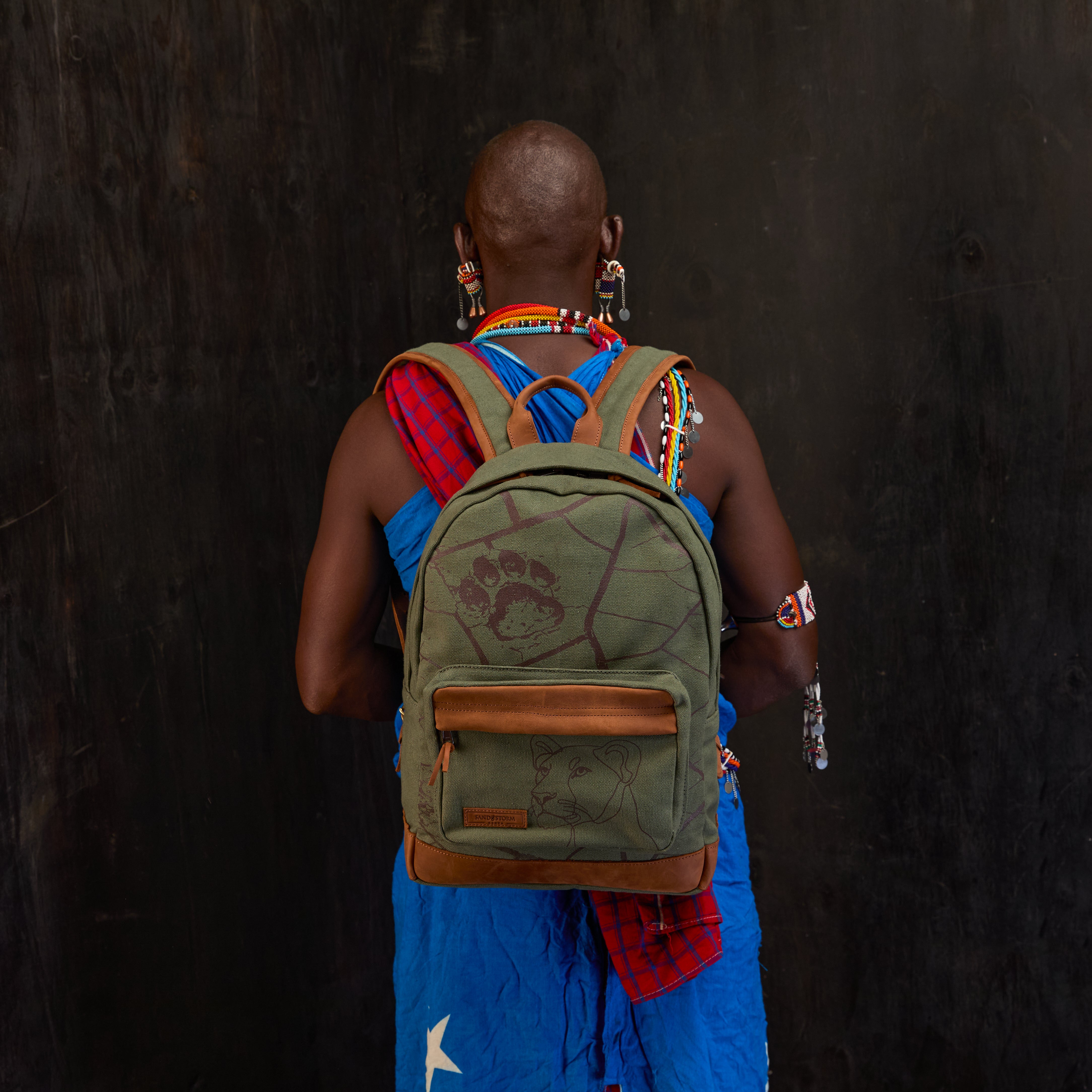 Canvas Hillary Backpack x Lion Guardian
