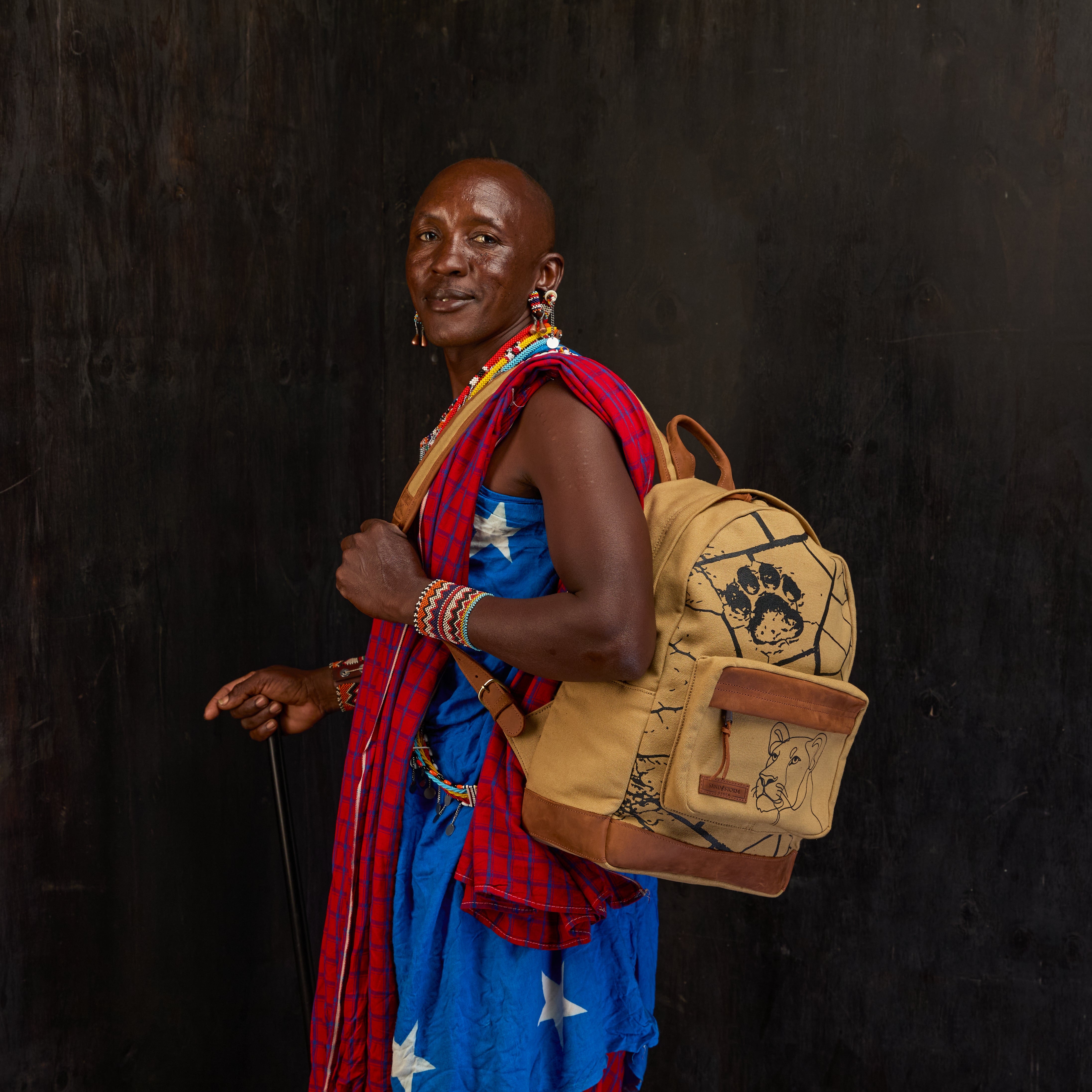 Canvas Hillary Backpack x Lion Guardian