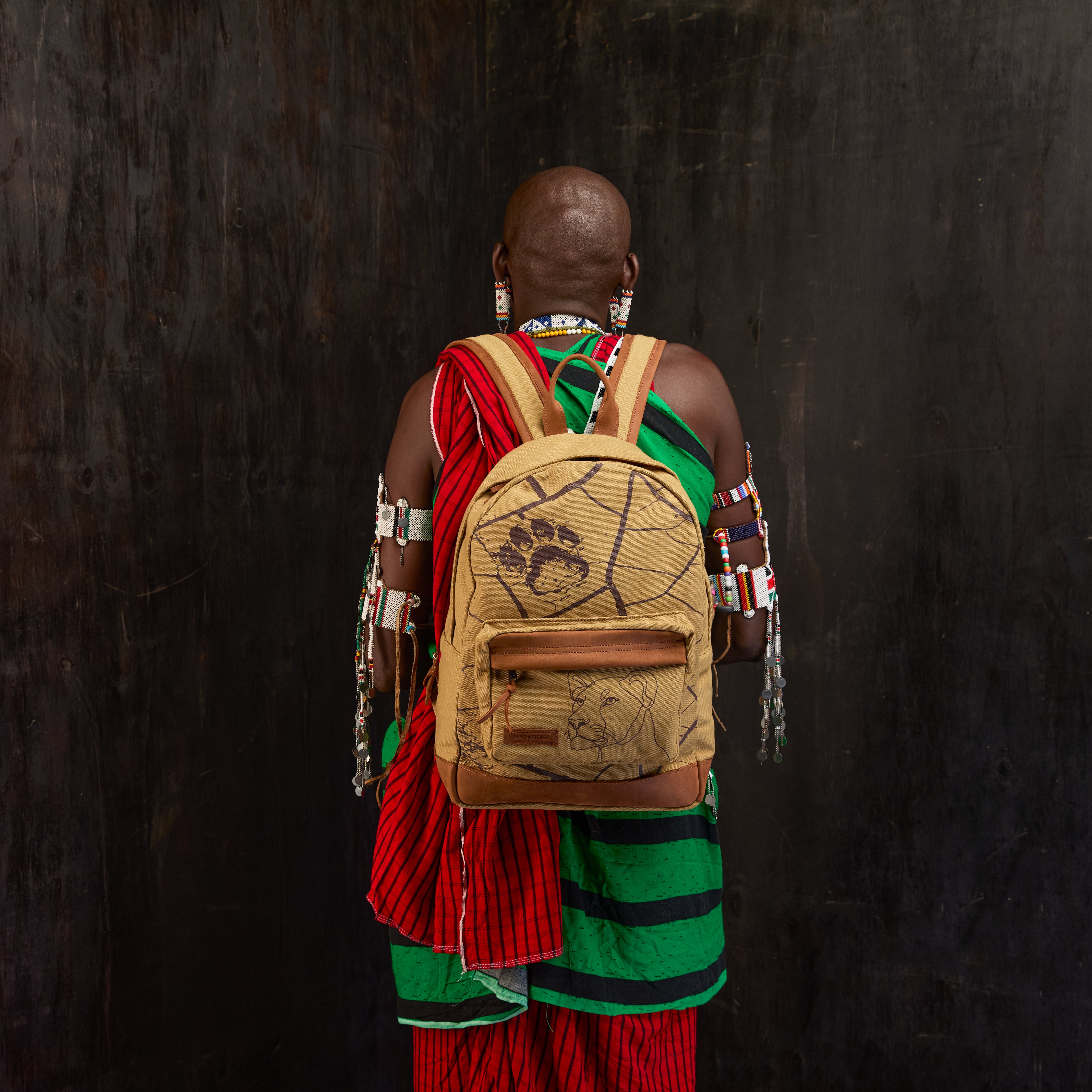 Canvas Hillary Backpack x Lion Guardian