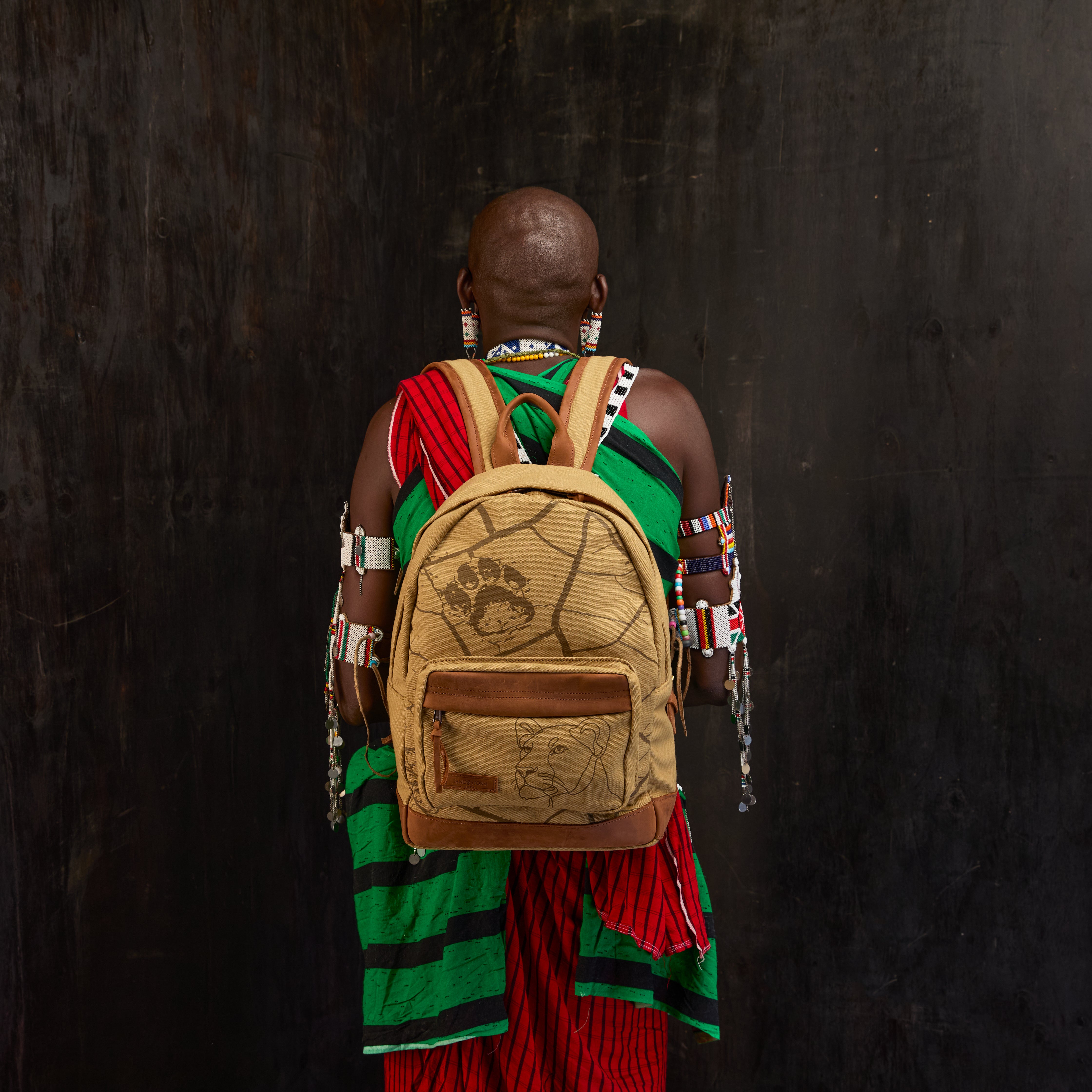 Canvas Hillary Backpack x Lion Guardian