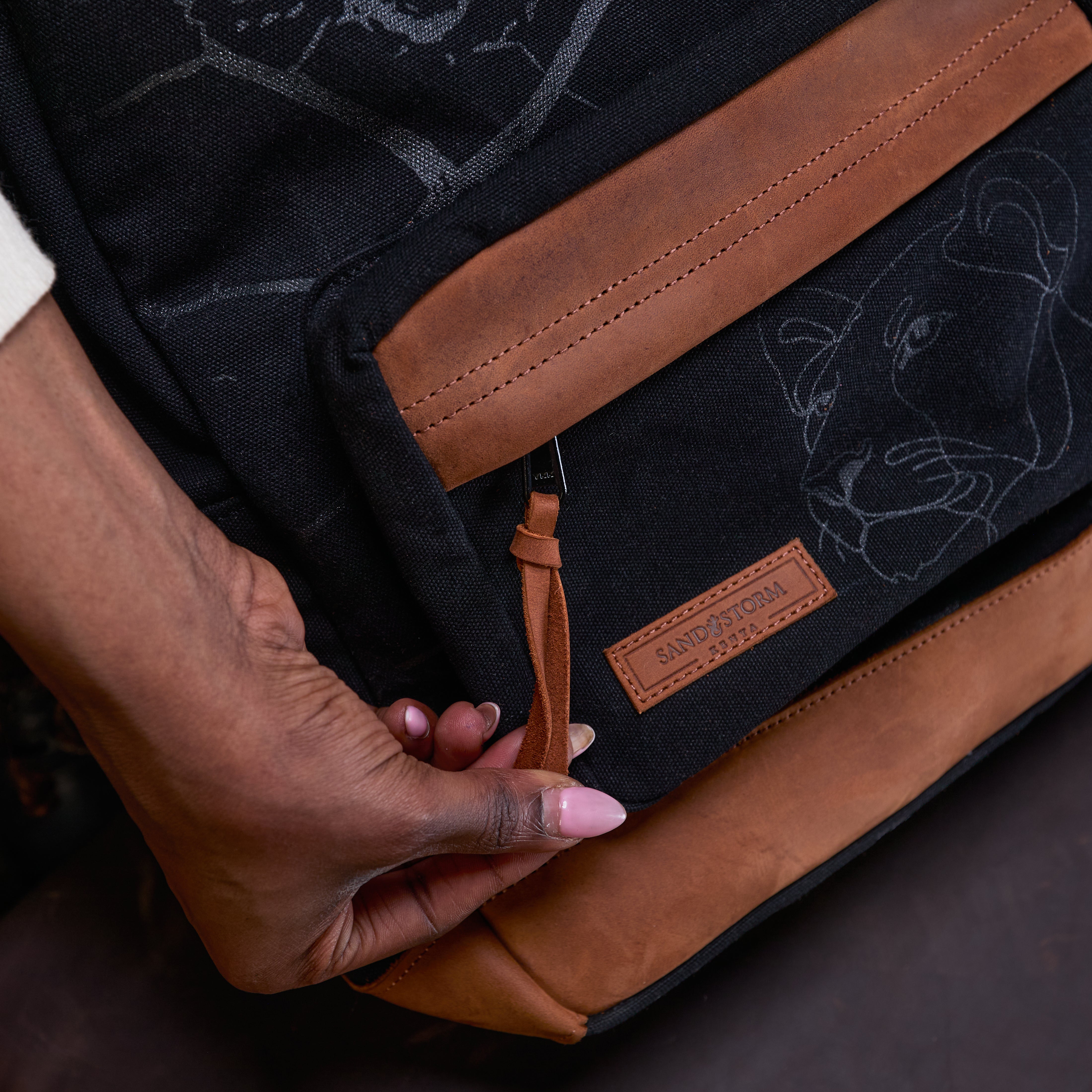 Canvas Hillary Backpack x Lion Guardian