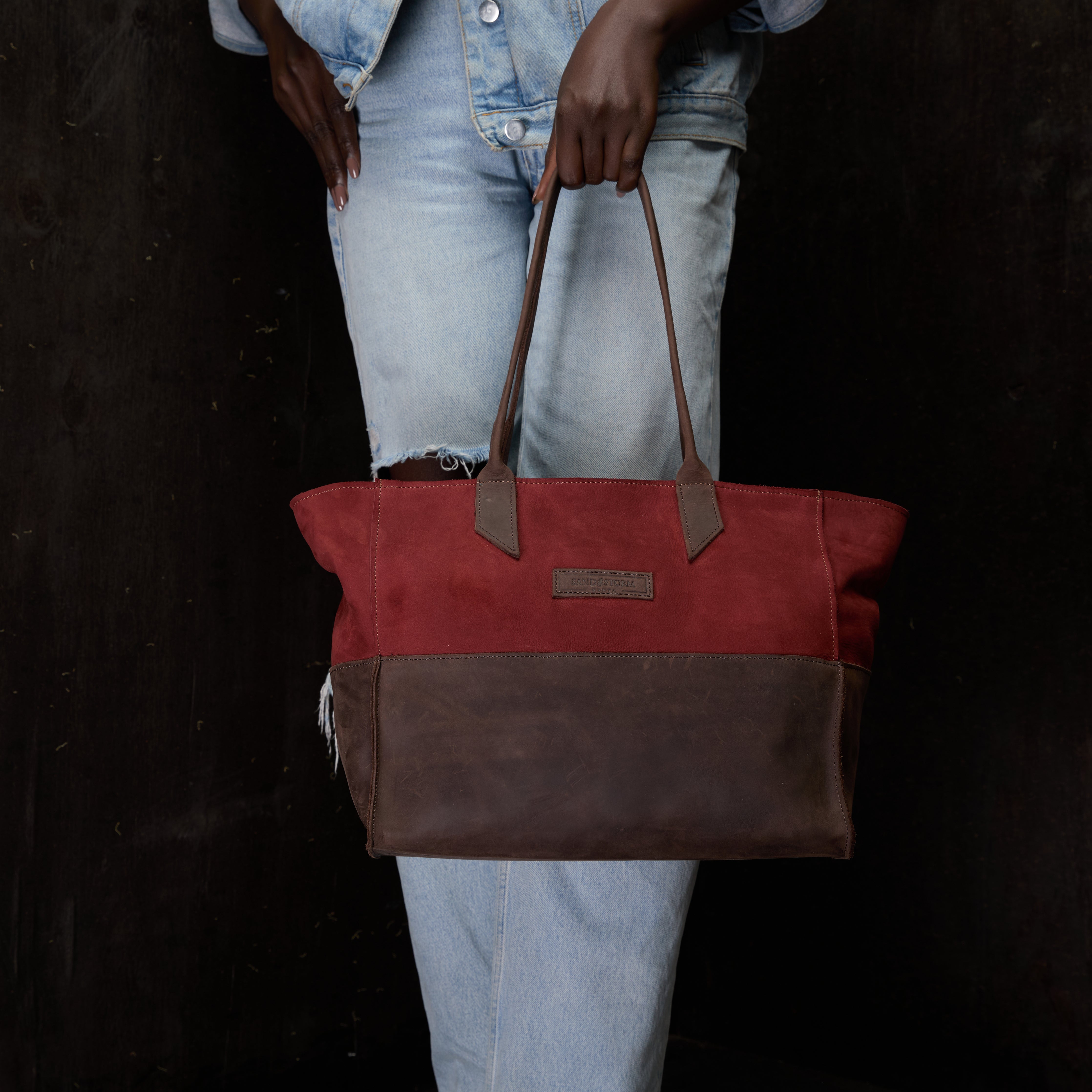 Suede Faith Tote