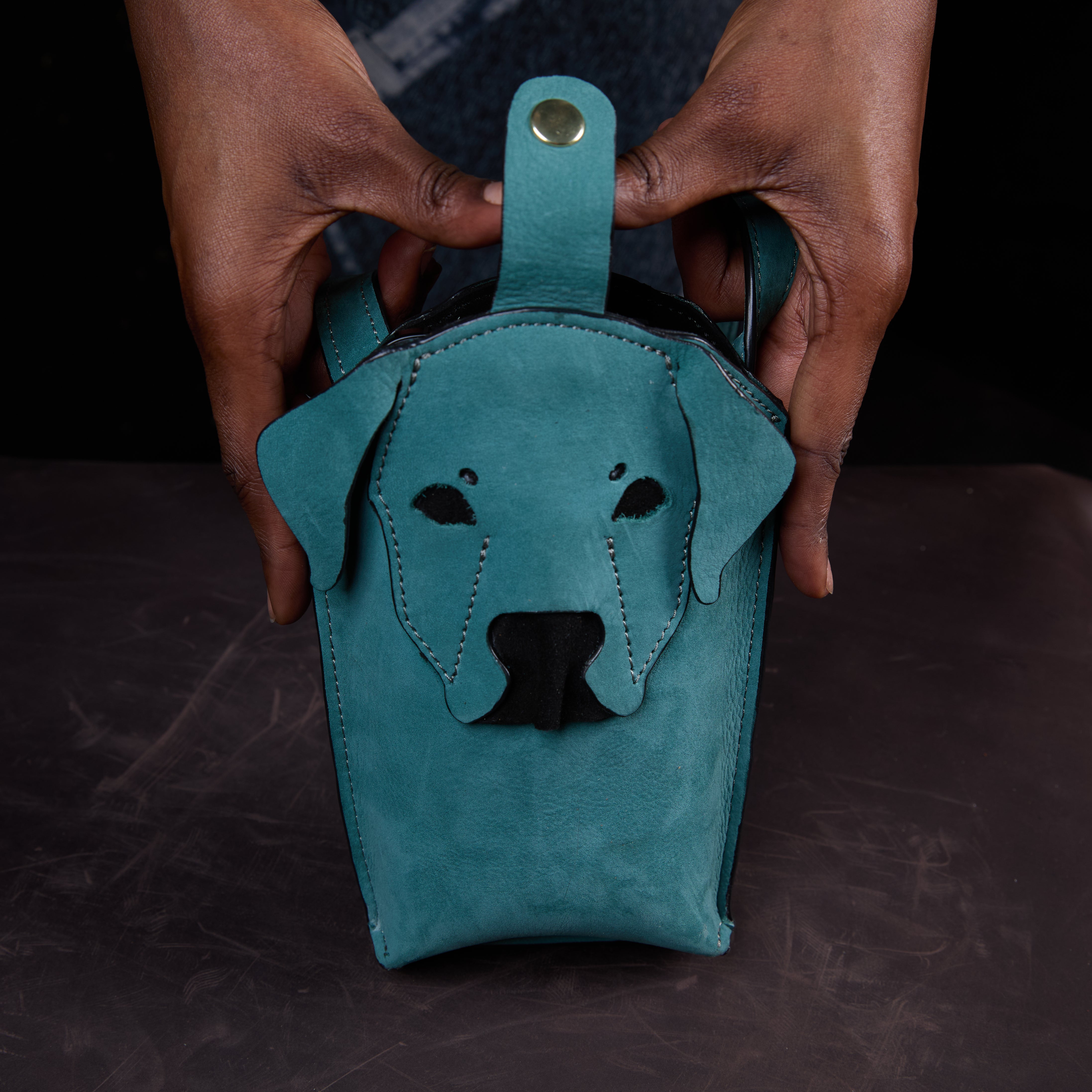 Suede Phone Purse Dog