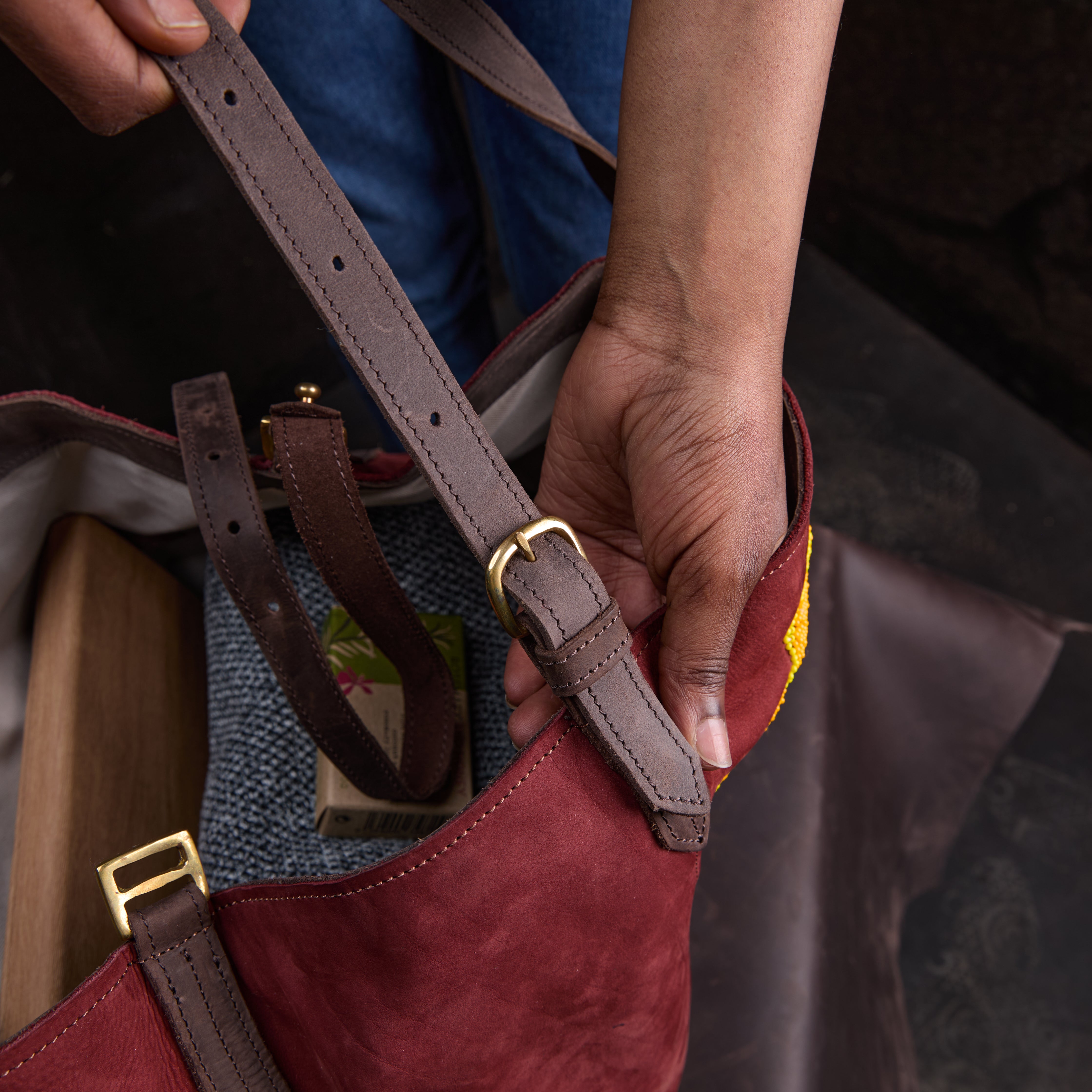 Suede Tote Plain