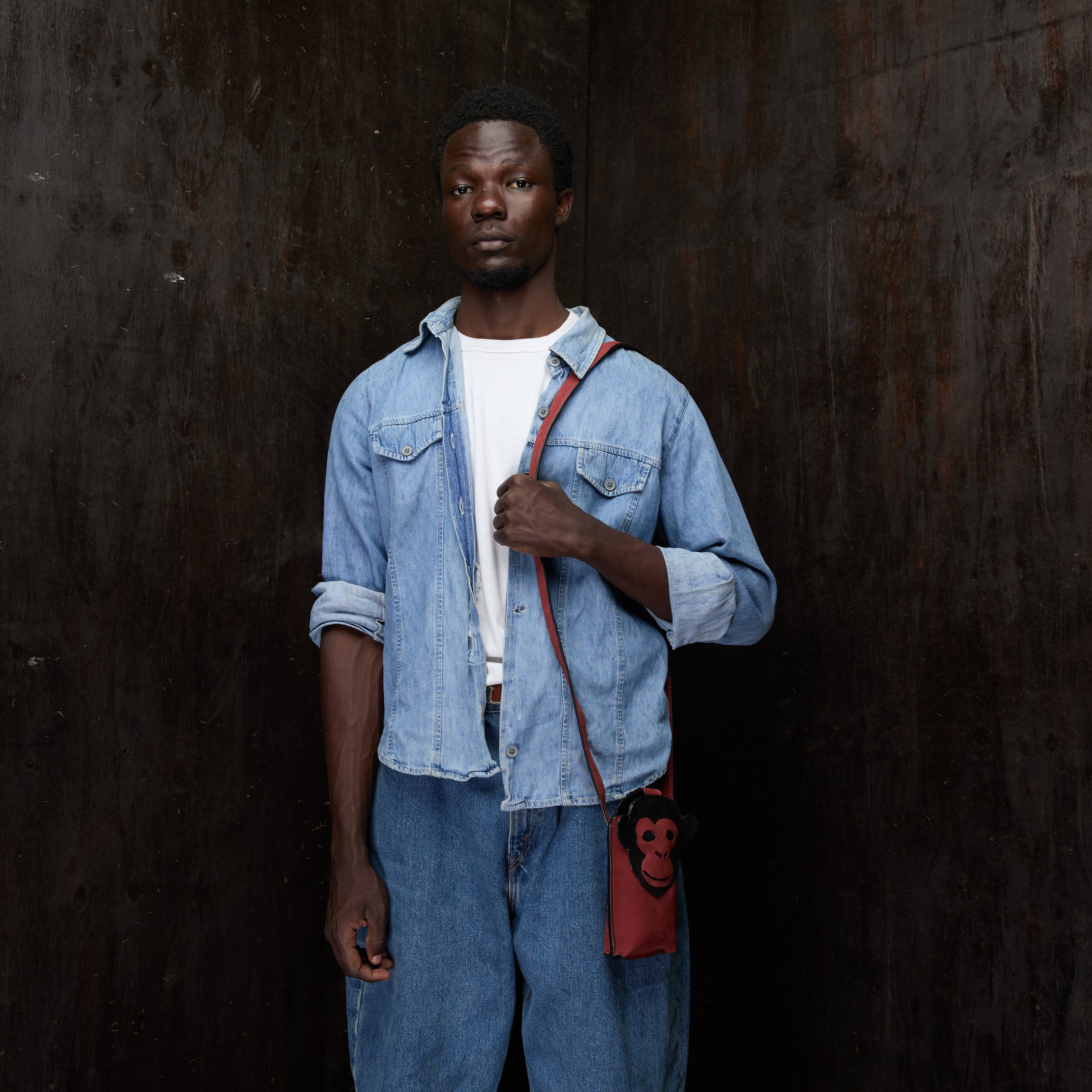 Suede Phone Purse Chimpanzee