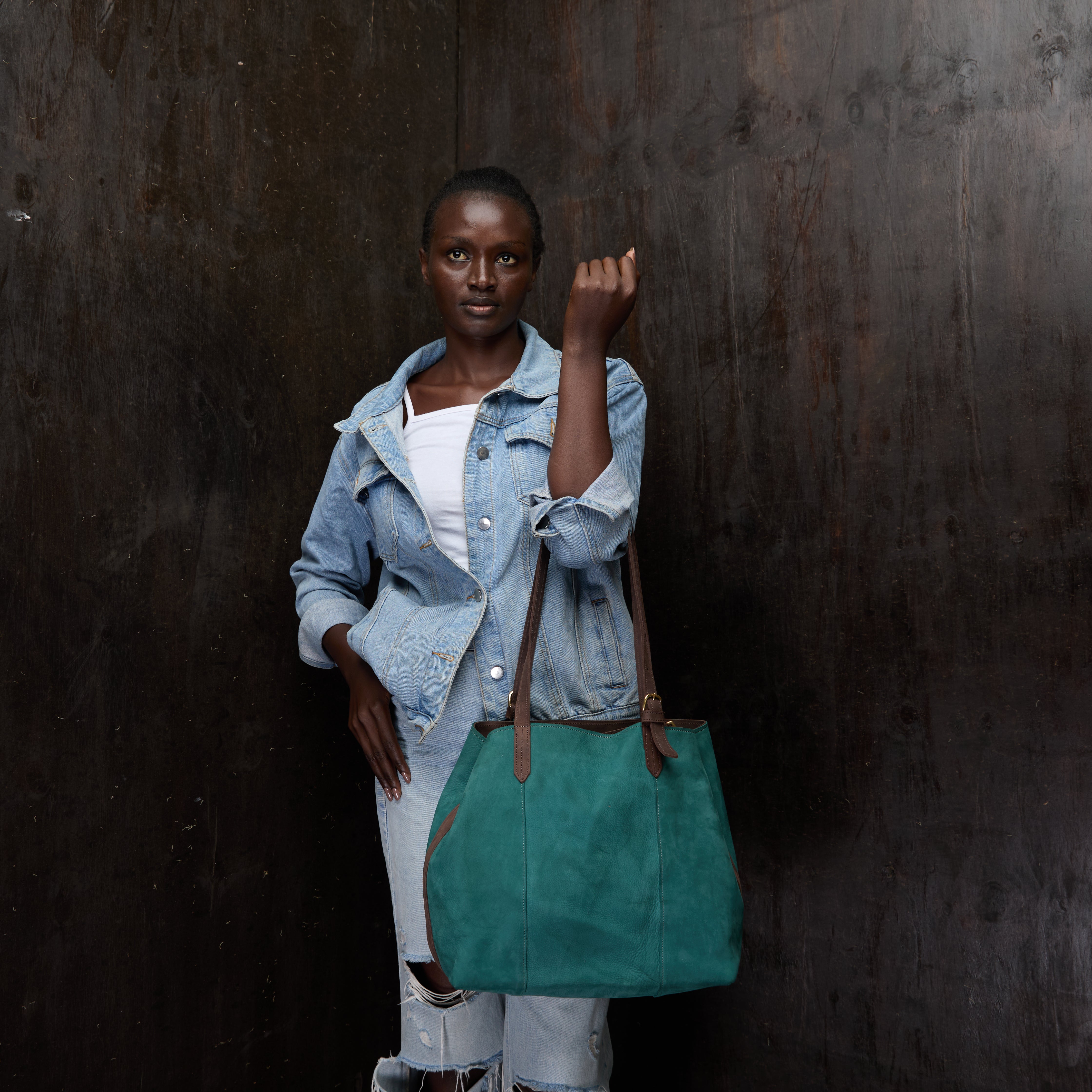 Suede Tote Plain