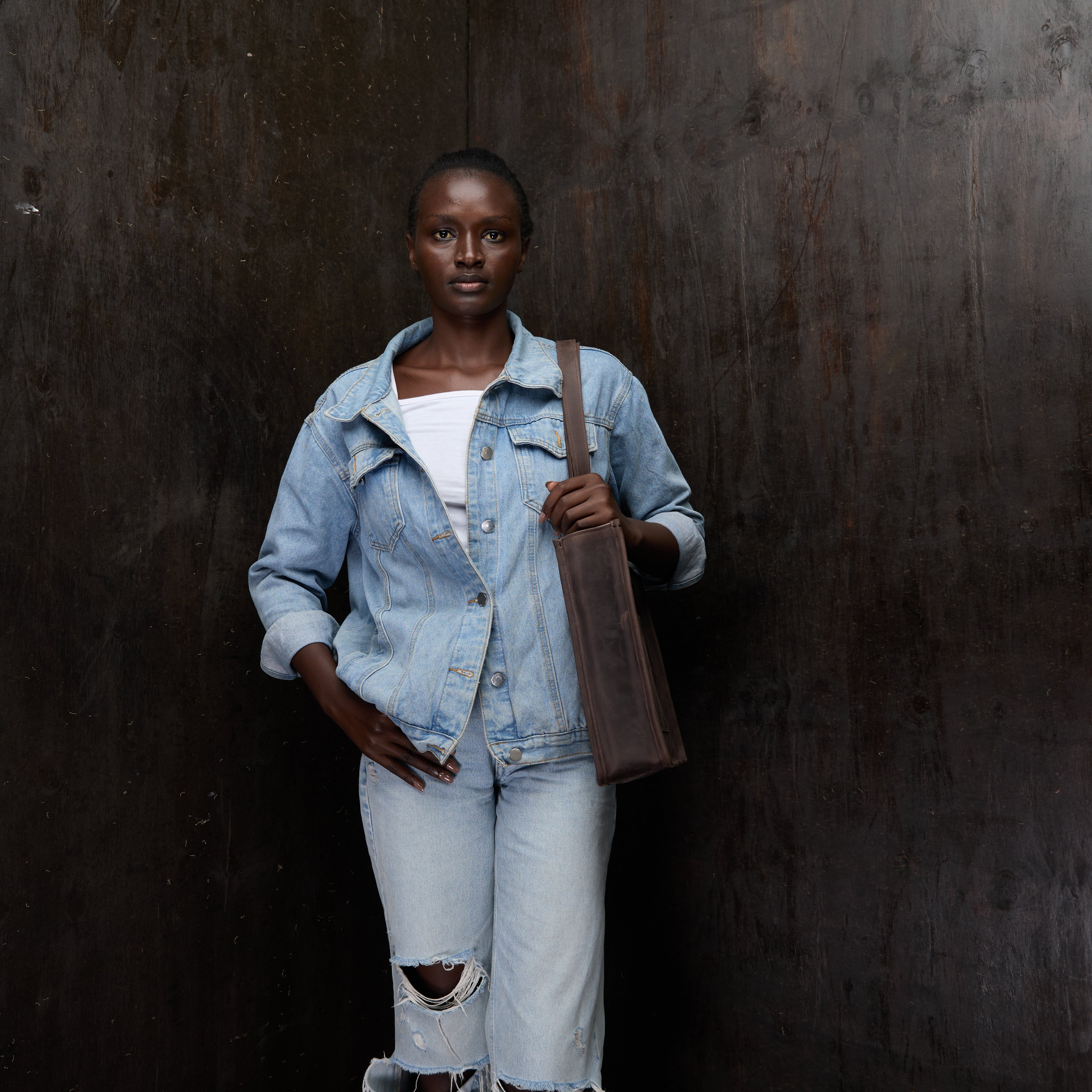 Pull-up Leather Pauline Tote