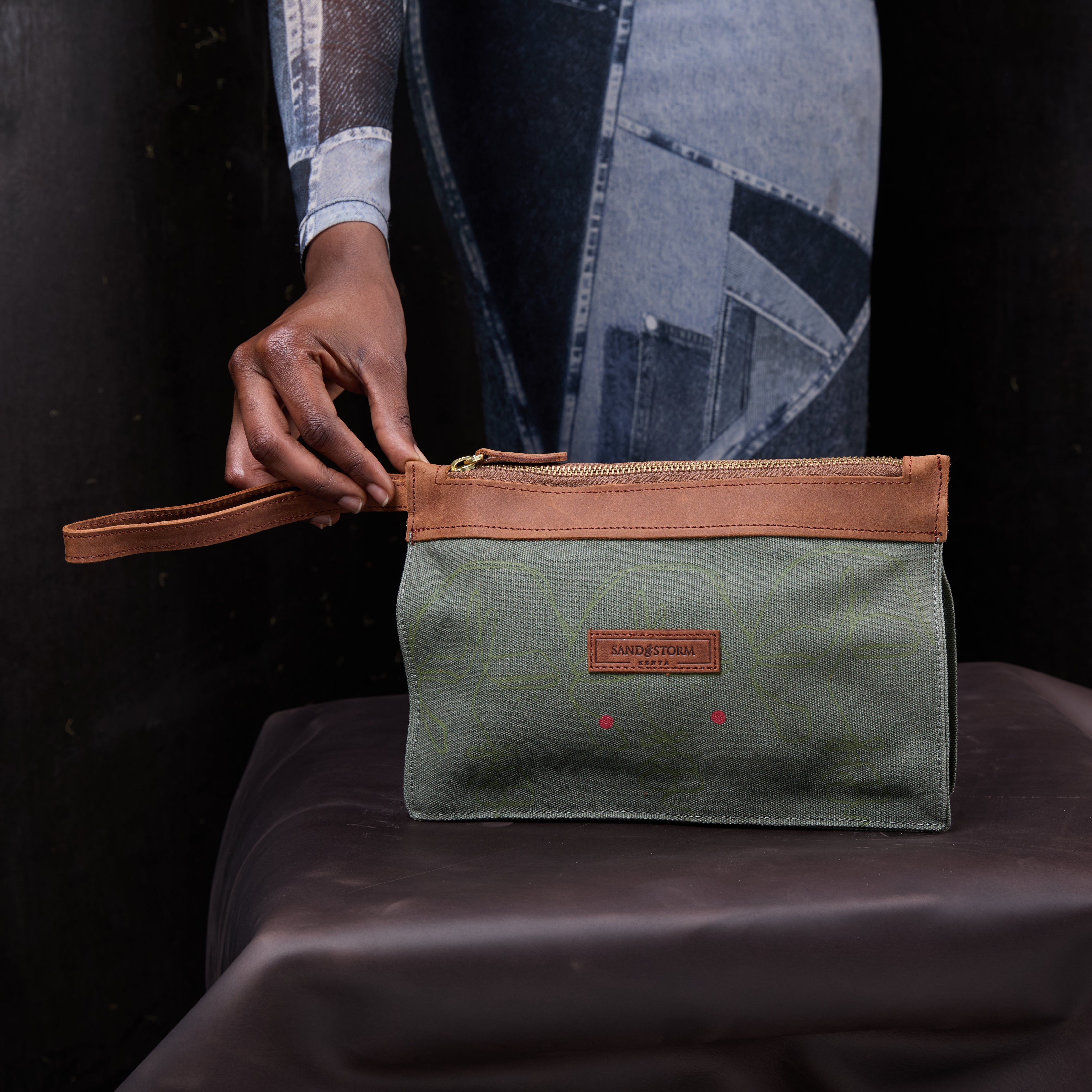 Canvas Agnes Pouch Sita Print x EndoSquared