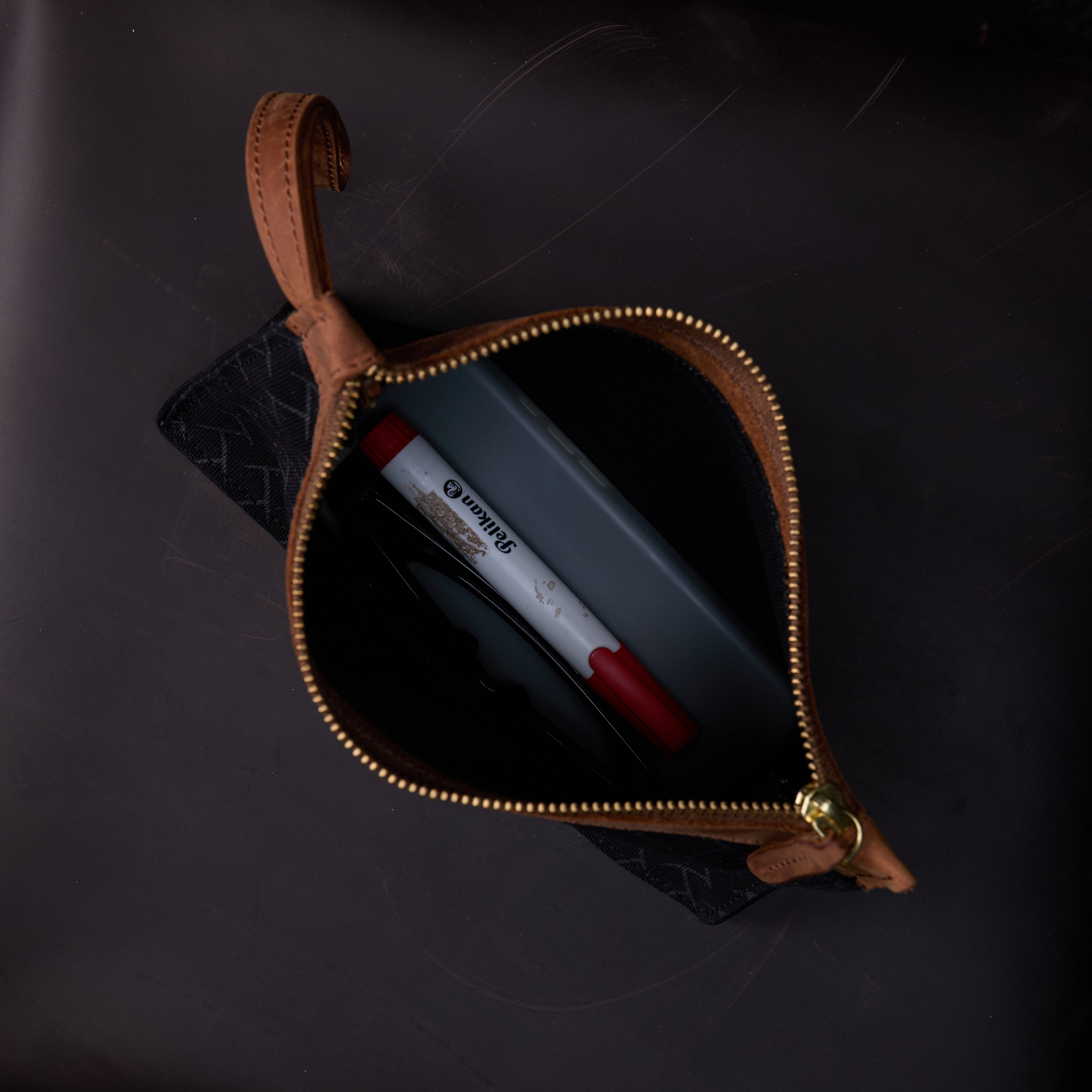 Canvas Agnes Woven Print Pouch