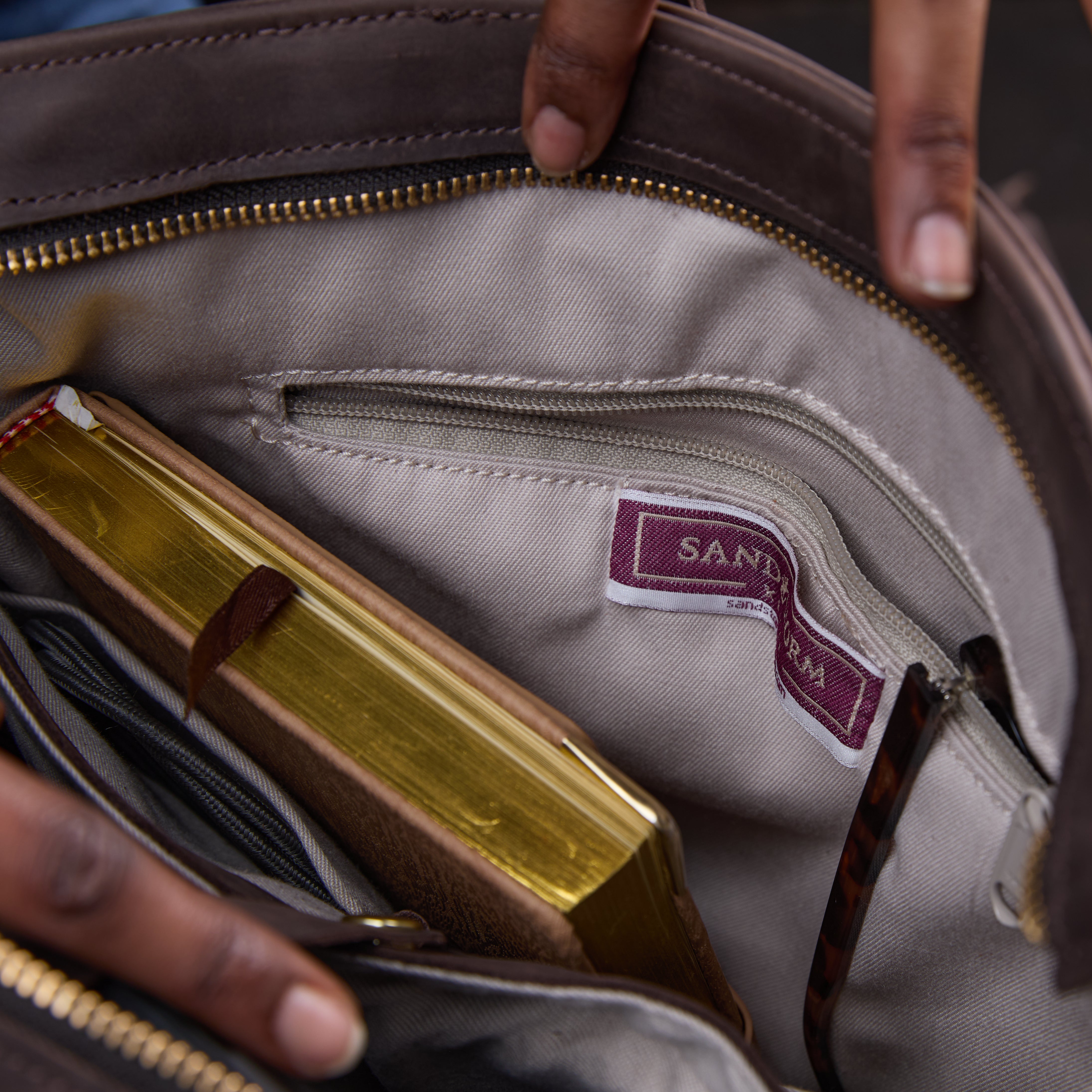 Pull-up Leather Pauline Tote