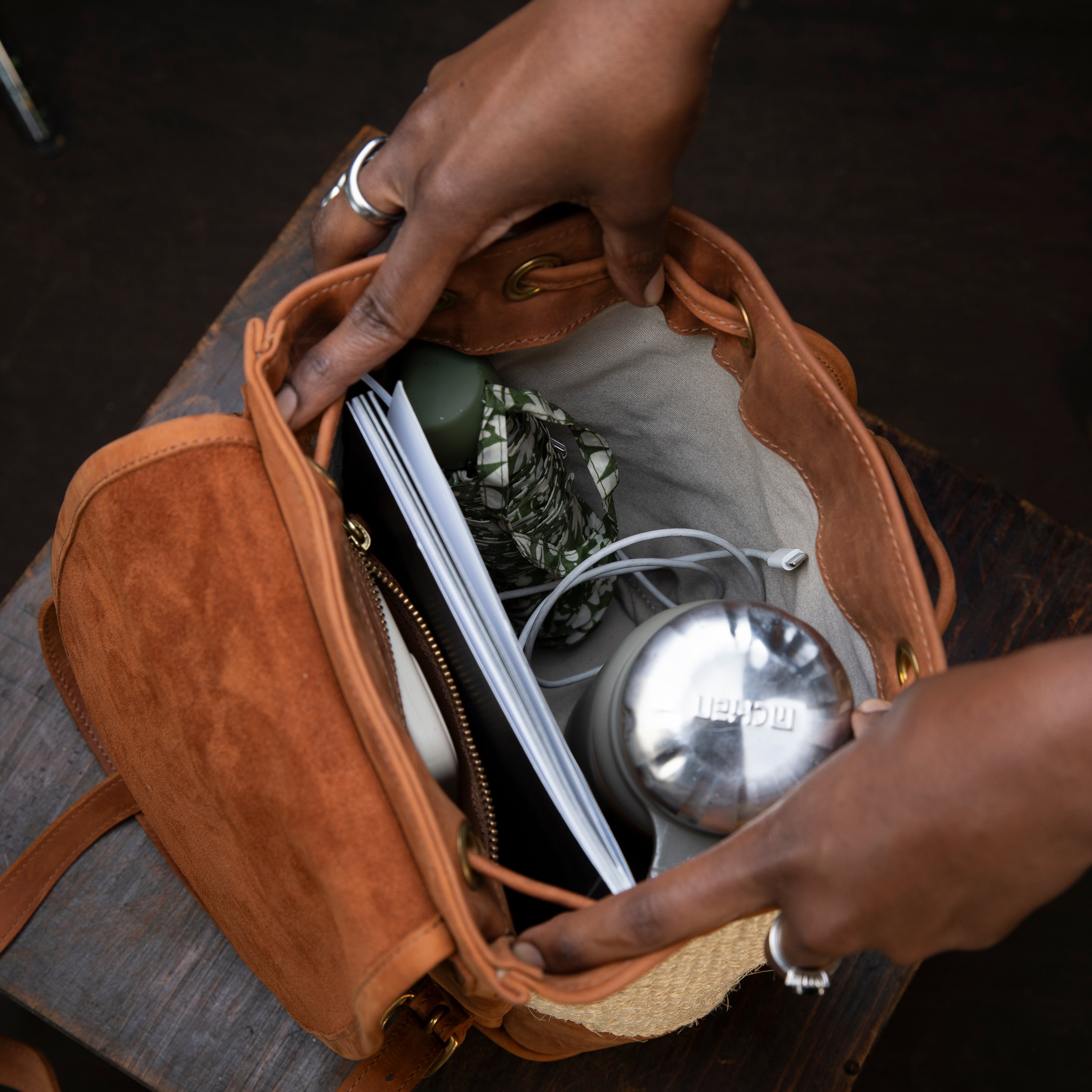 Sisal Woven Cecilia Backpack