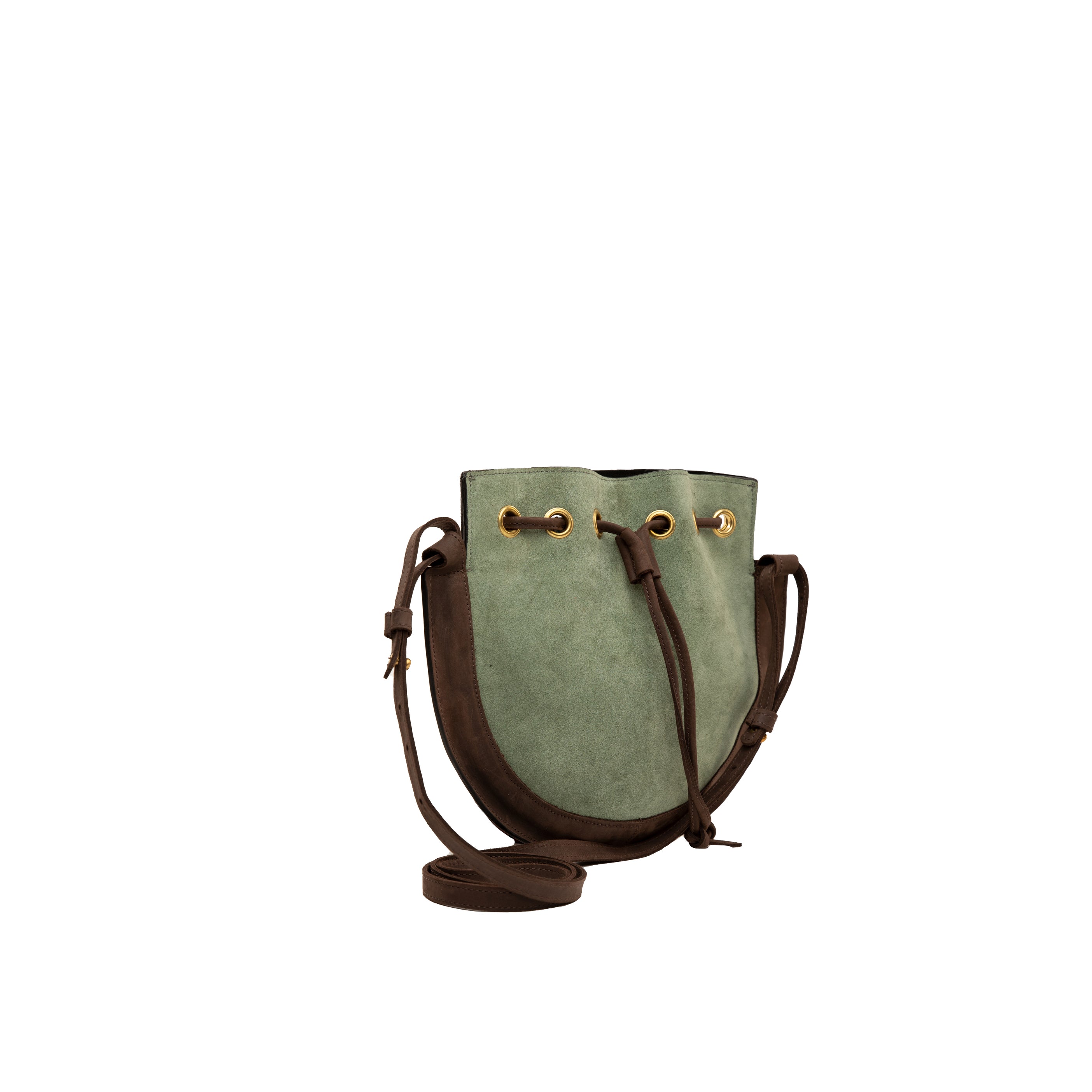 Suede Bucket Crossbody Plain - Sandstorm Kenya (Intl)