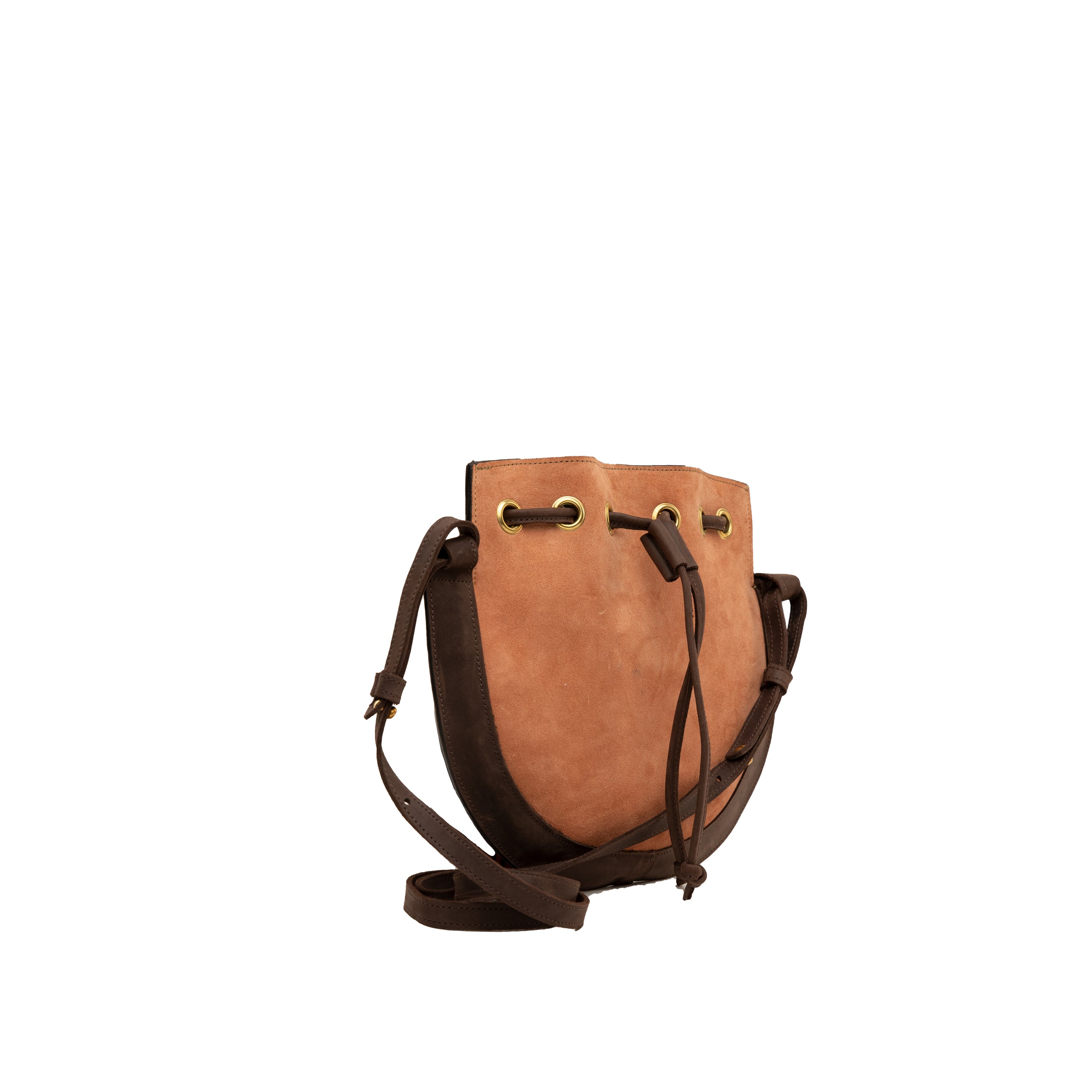 Suede Bucket Crossbody Plain - Sandstorm Kenya (Intl)