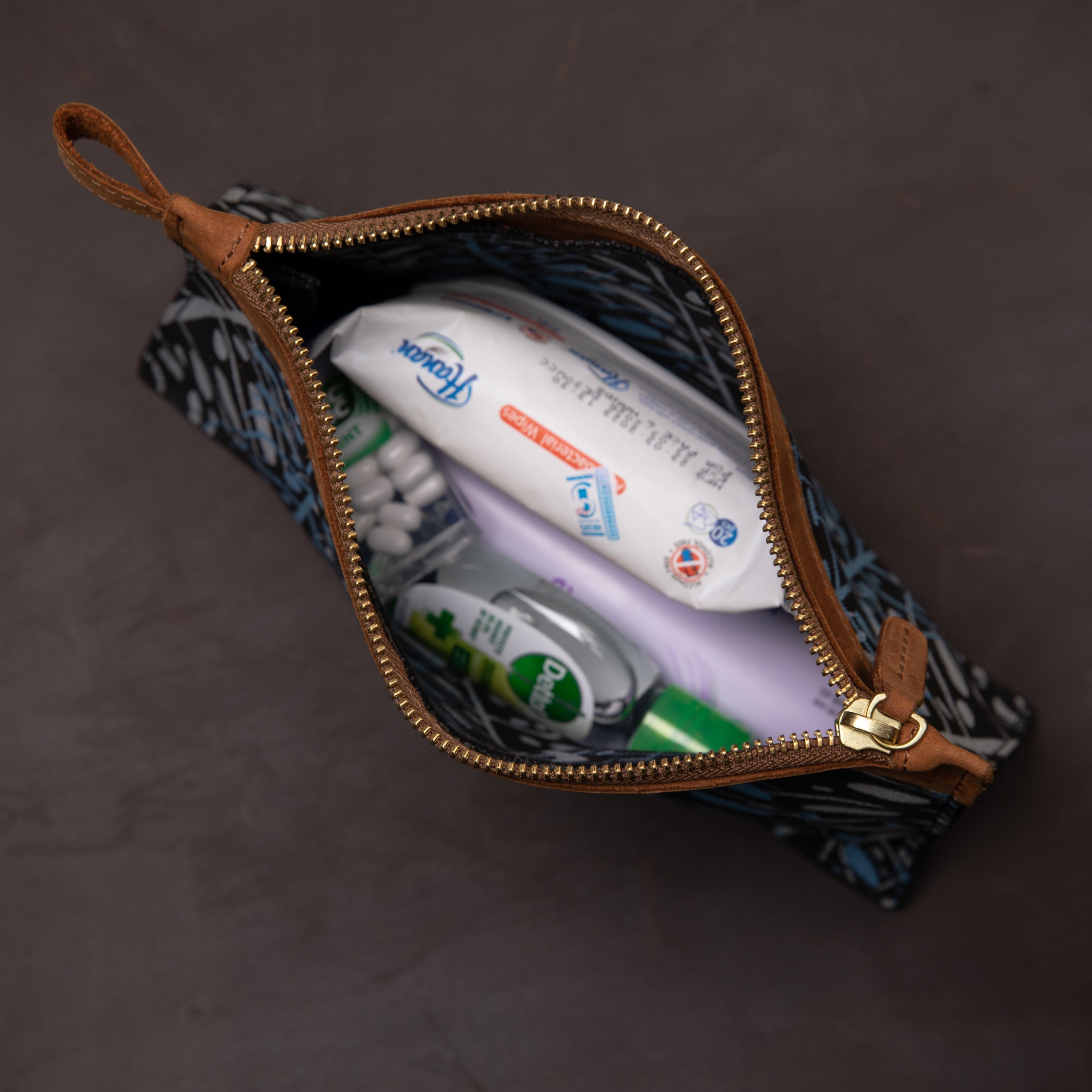 Canvas Matawi Print Agnes Pouch - Sandstorm Kenya (Intl)