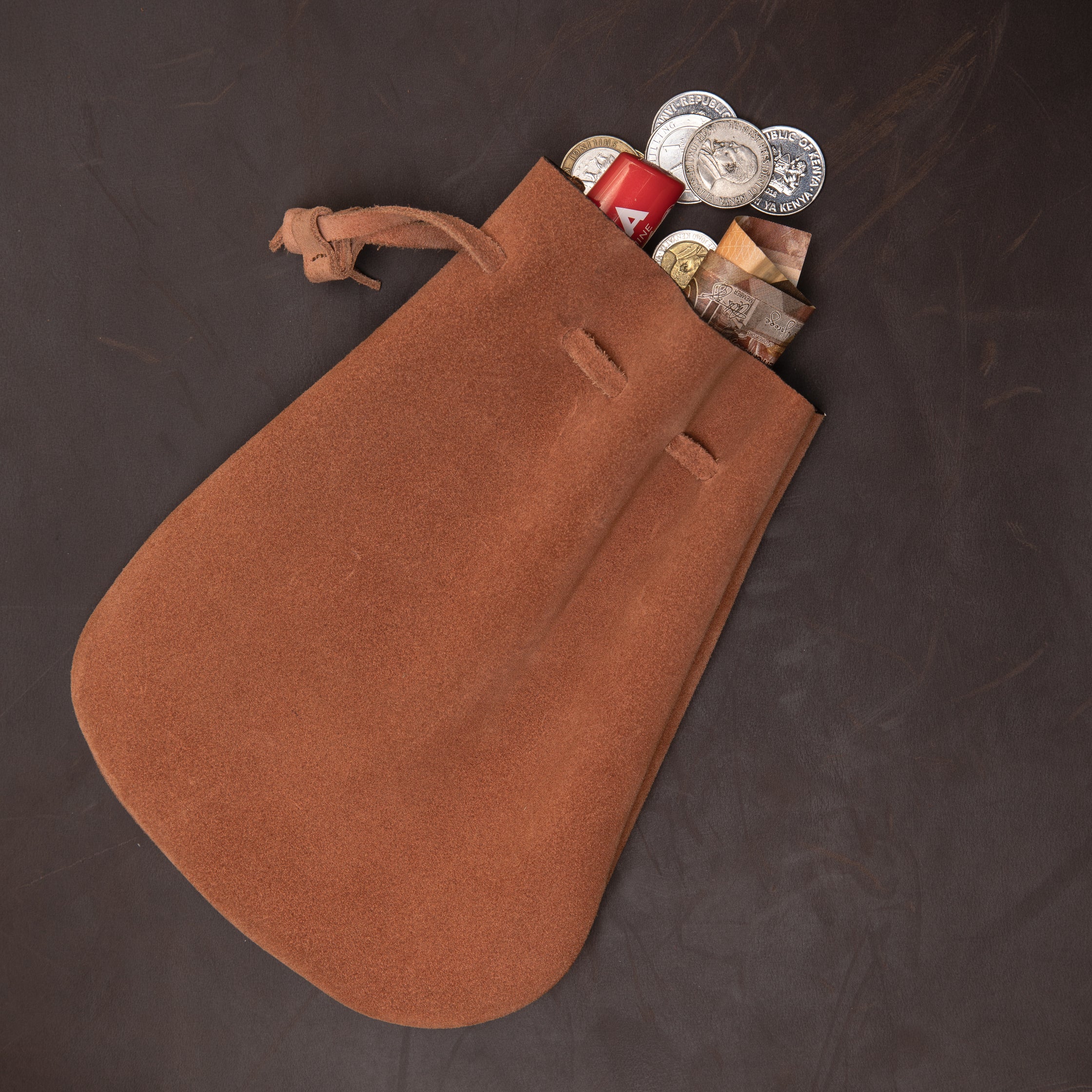 Suede Coin Bag - Sandstorm Kenya (Intl)