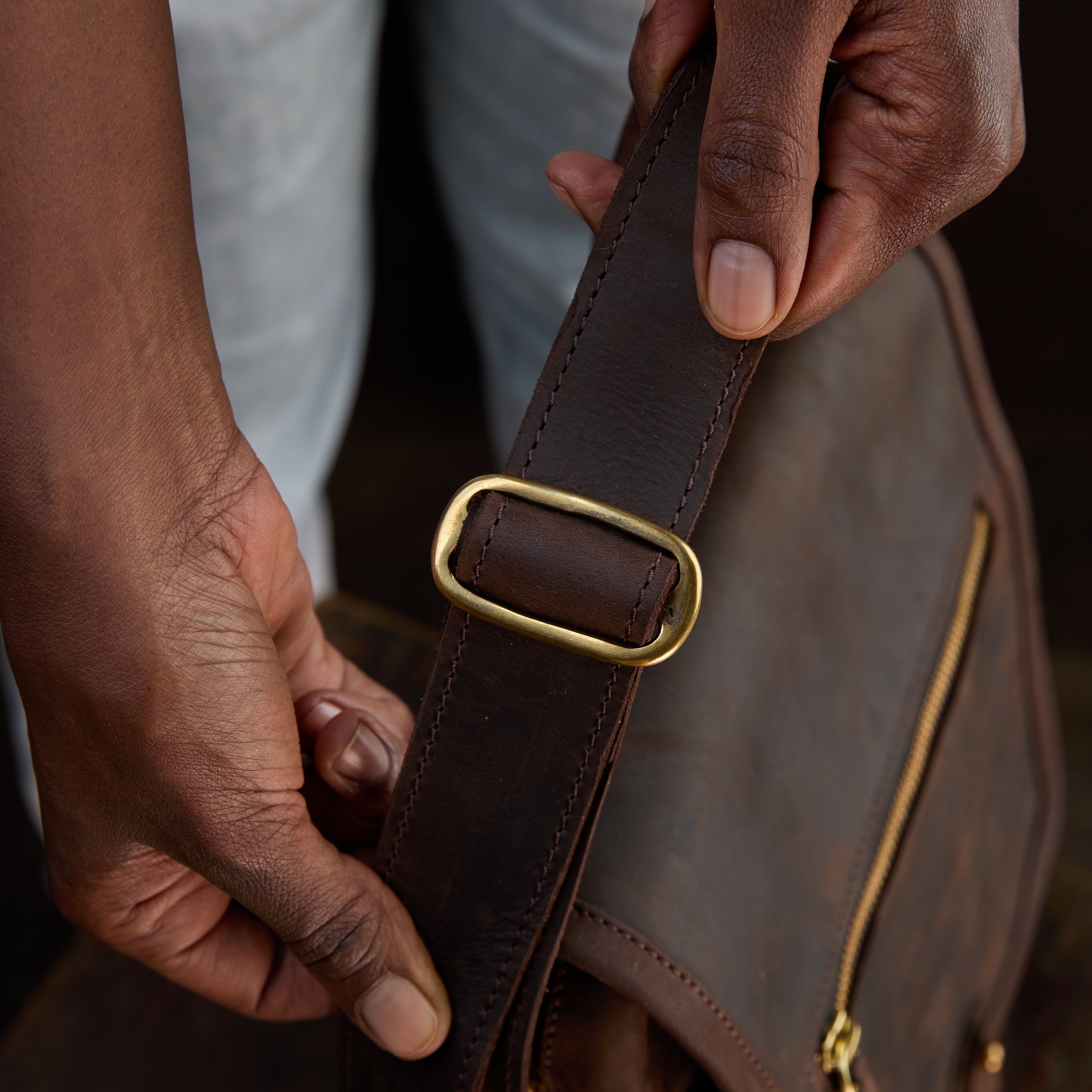 Pull-up Leather Alphonce bag