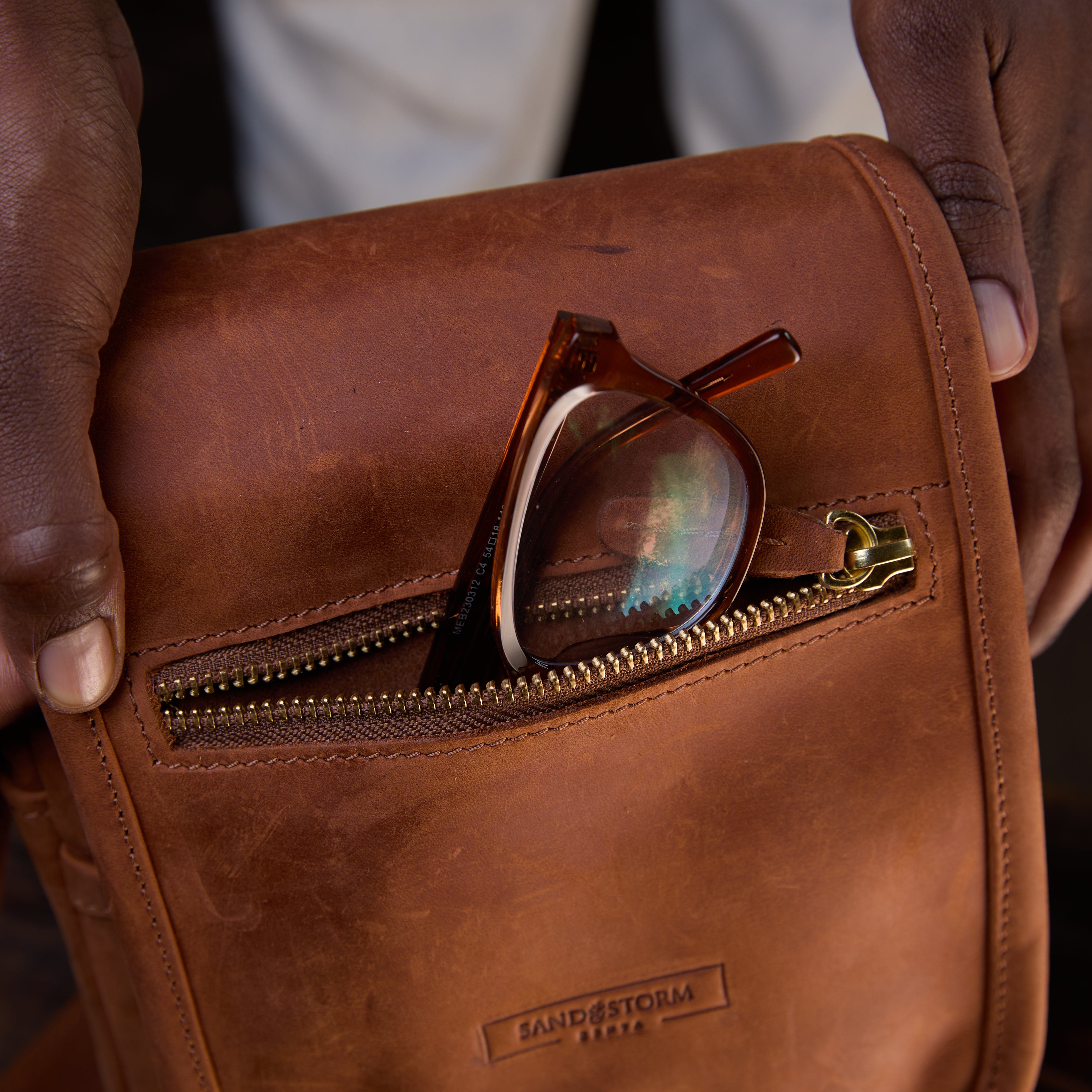 Pull-up Leather Alphonce bag