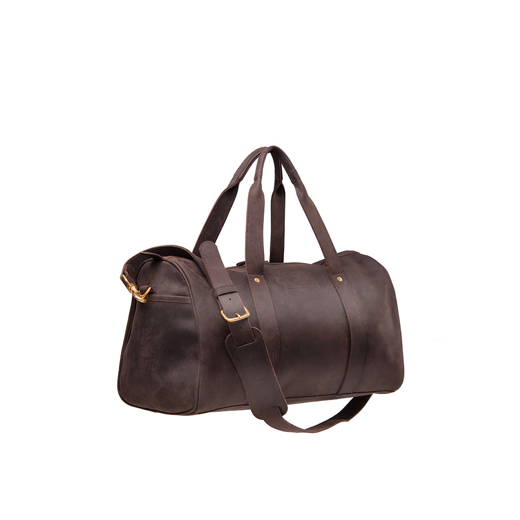 Pull-up Leather Explorer Duffle - Small - Sandstorm Kenya (KE)