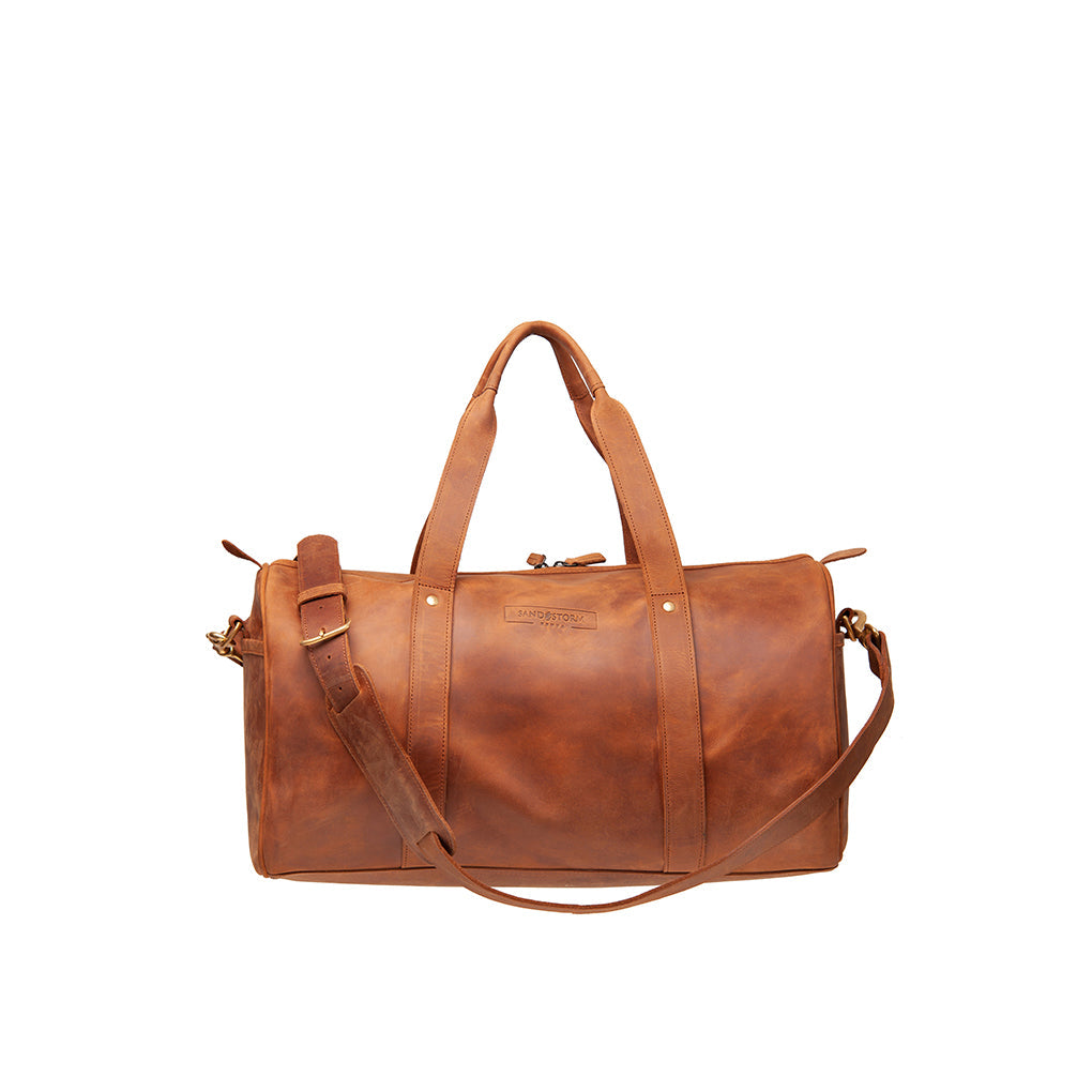 Pull-up Leather Explorer Duffle - Small - Sandstorm Kenya (KE)