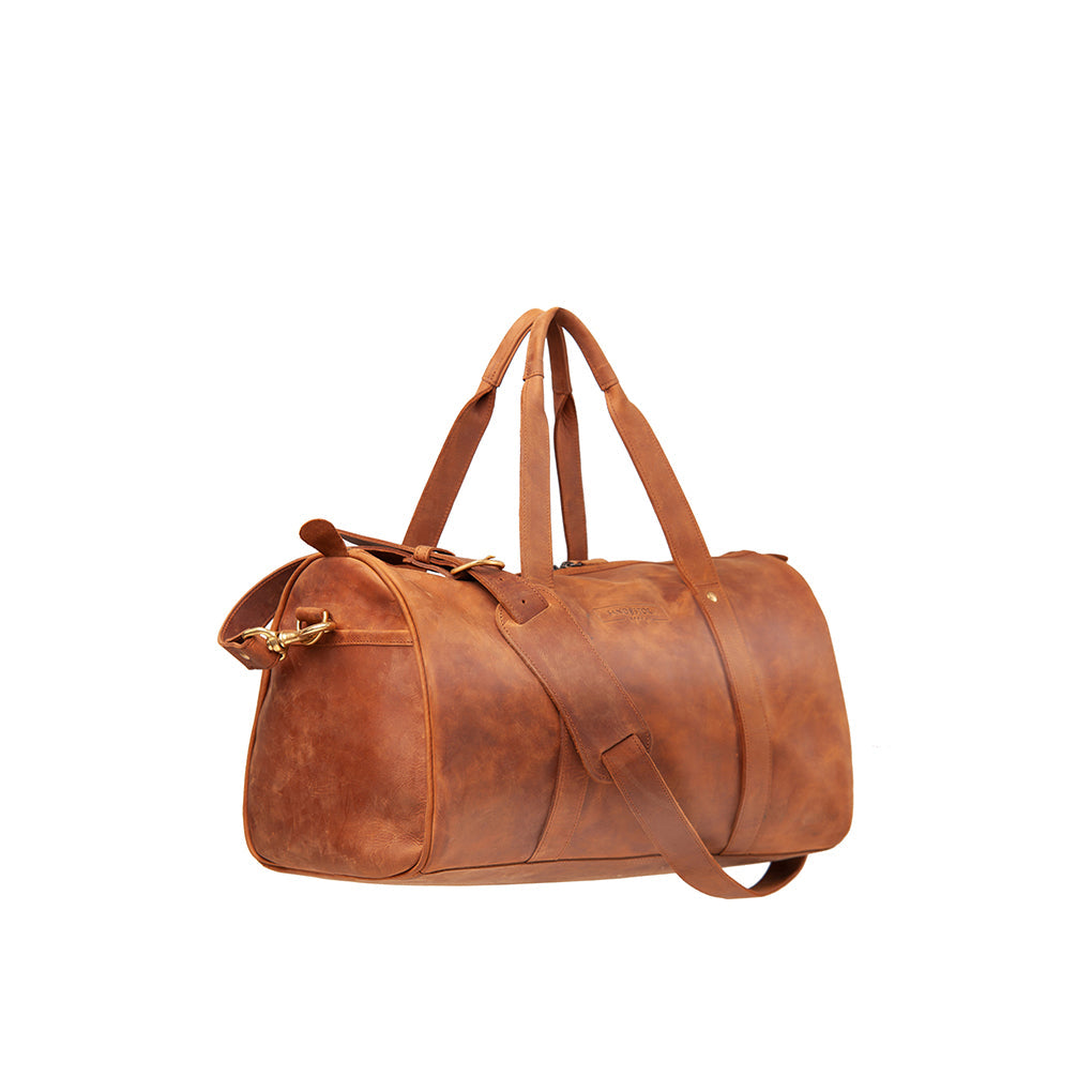 Pull-up Leather Explorer Duffle - Small - Sandstorm Kenya (KE)