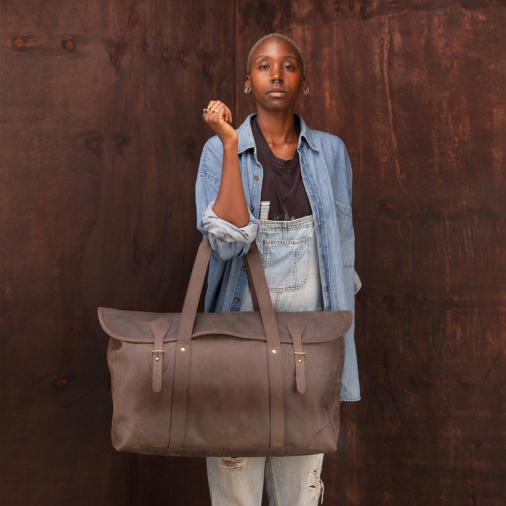Pull-up Leather Weekender - Large - Sandstorm Kenya (KE)