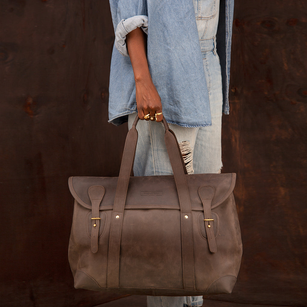 Pull-up Leather Weekender - Small - Sandstorm Kenya (KE)