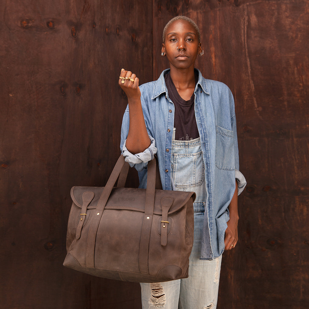 Pull-up Leather Weekender - Small - Sandstorm Kenya (KE)