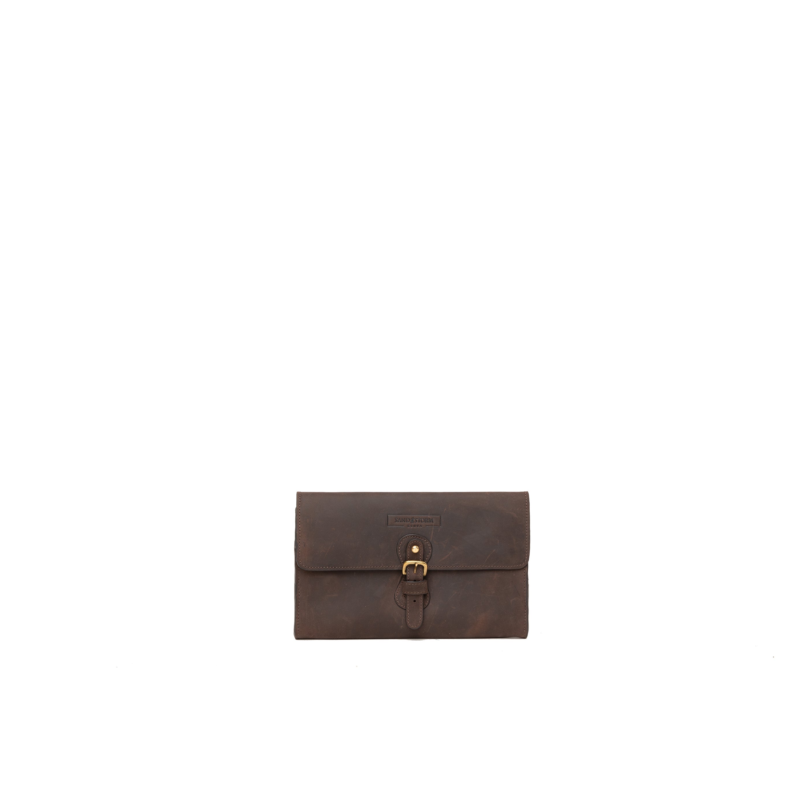 Pull-up  Leather Document Organizer - Sandstorm Kenya (KE)