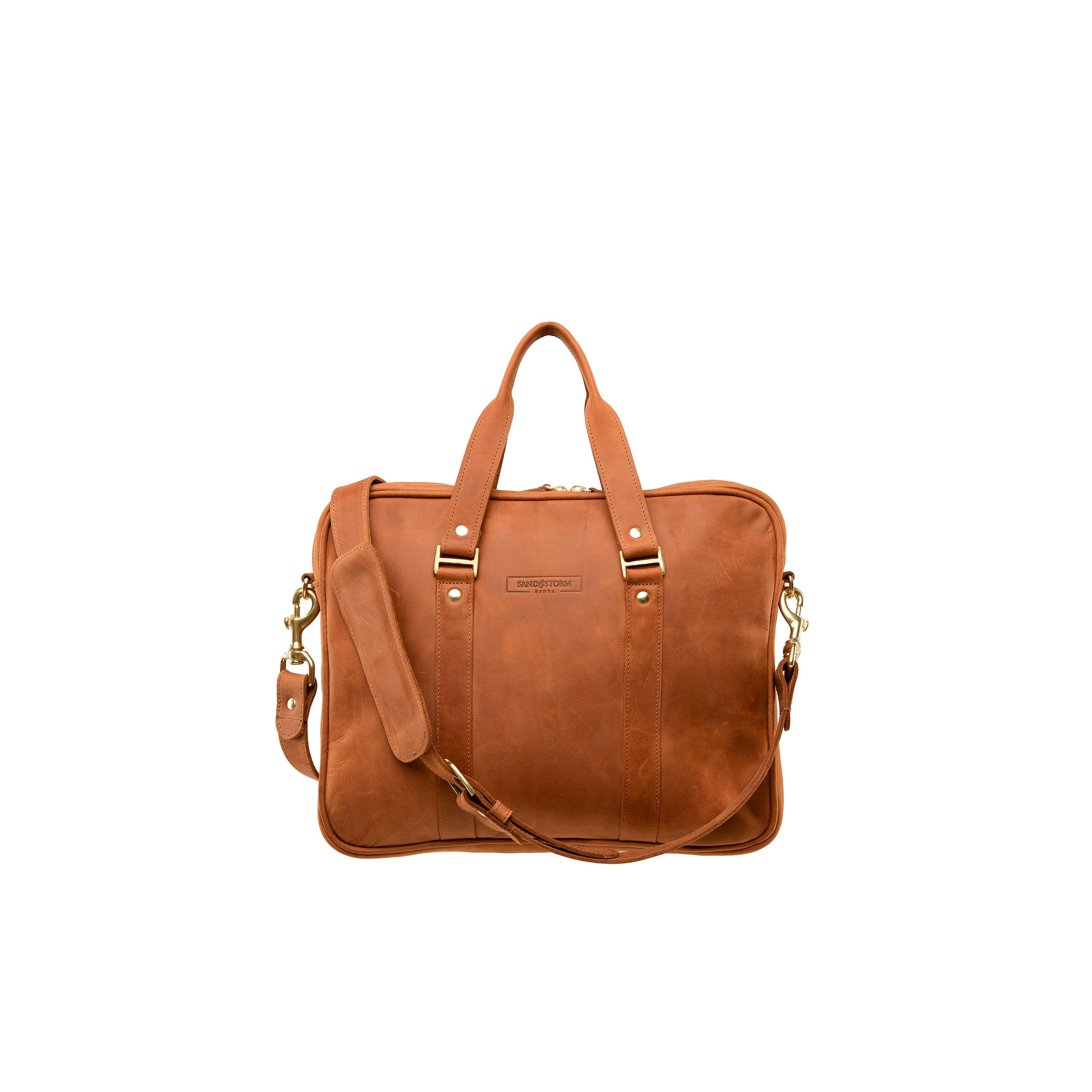 Pull-up Leather Pili Folio Bag - Sandstorm Kenya (KE)